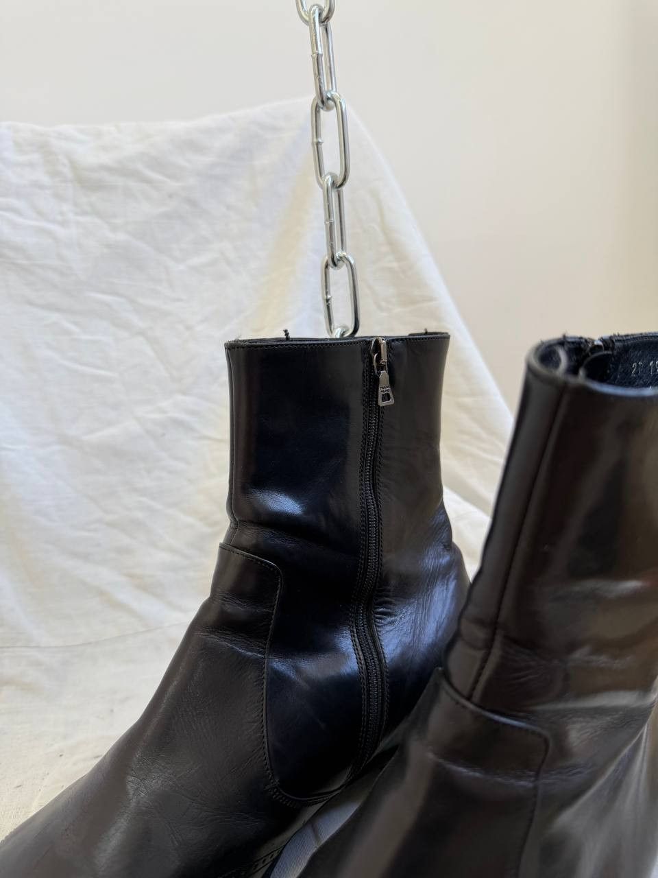 Prada Vintage Prada Leather High 90s Luxury High Avant-Garde Size US 10.5 / EU 43-44 - 10 Thumbnail
