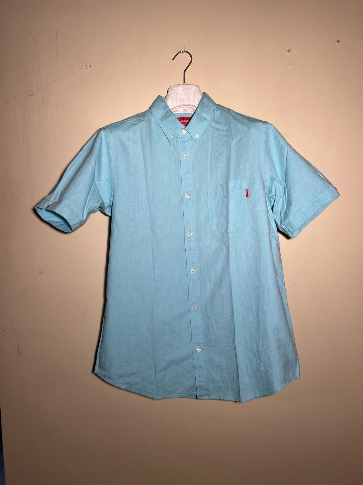Supreme SS12 SUPREME S/S OXFORD SHIRT SEA FORM M 2012 Size US M / EU 48-50 / 2 - 2 Thumbnail