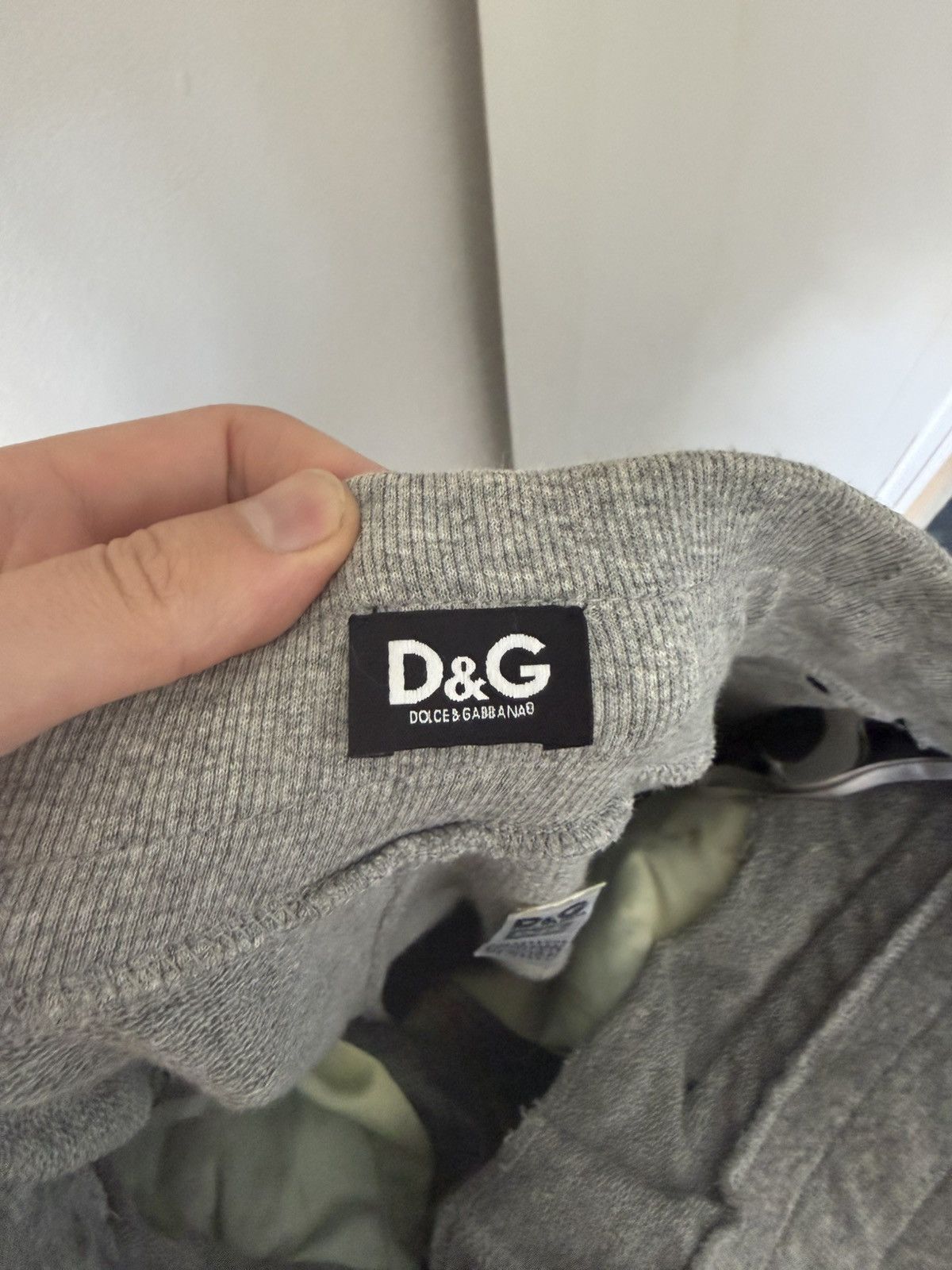 Dolce & Gabbana Distressed Hybrid Denim Sweatpants with Raw Edges Size US 34 / EU 50 - 10 Thumbnail