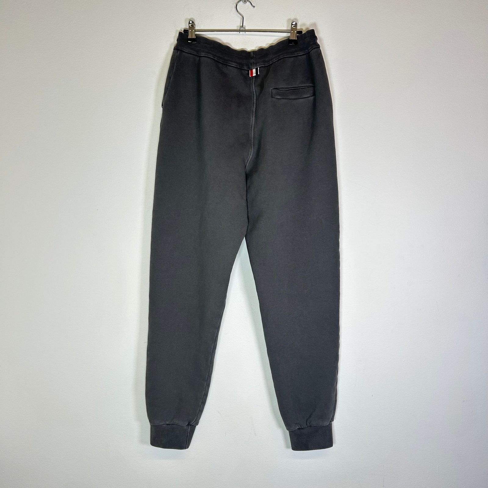 Thom Browne Thom Browne Dark Grey RWB Back Tag Sweatpants Size 3 Size US 32 / EU 48 - 2 Thumbnail