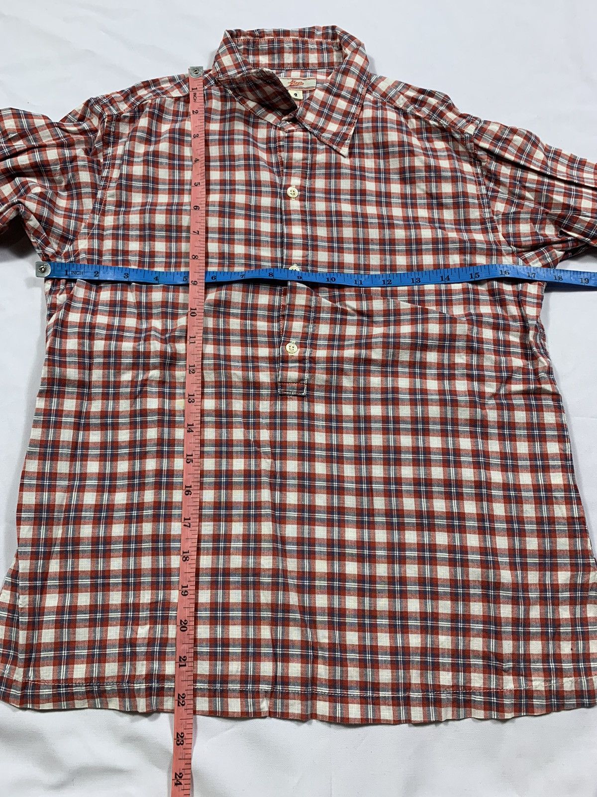 45rpm 45Rpm Plaid Tartan Button Up Shirt Size US S / EU 44-46 / 1 - 6 Thumbnail