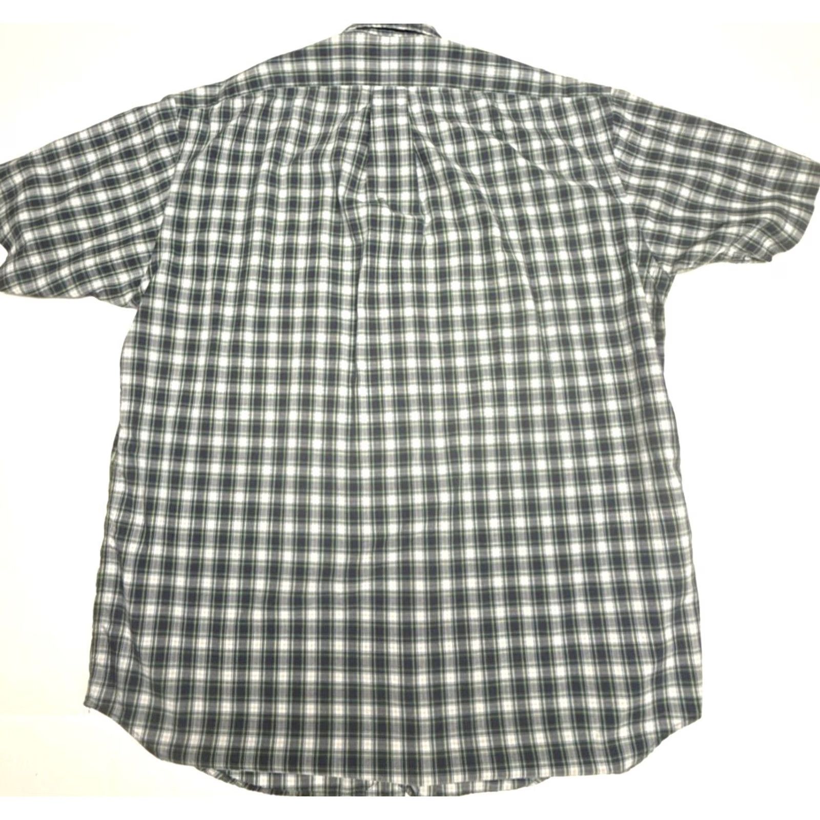 Ralph Lauren Ralph Lauren Blake Short Sleeve Button Down Mens M Plaid Purple Green Multicolor Casual Shirt Size US 31 - 4 Thumbnail