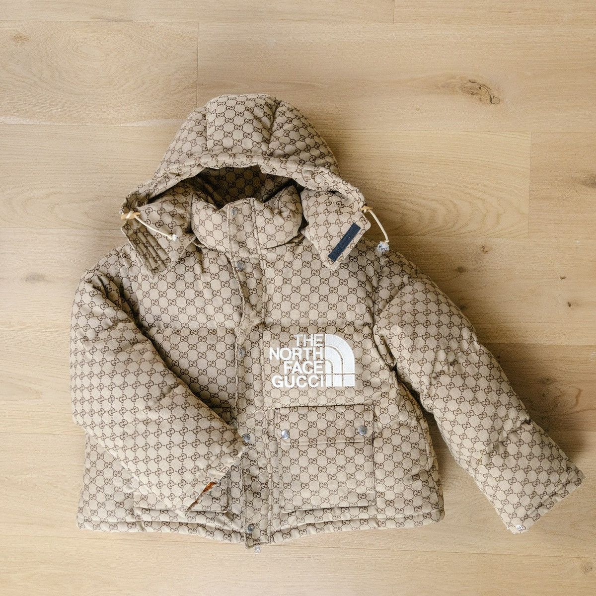 Gucci × The North Face Gucci X North Face Logo Puffer Jacket (fits