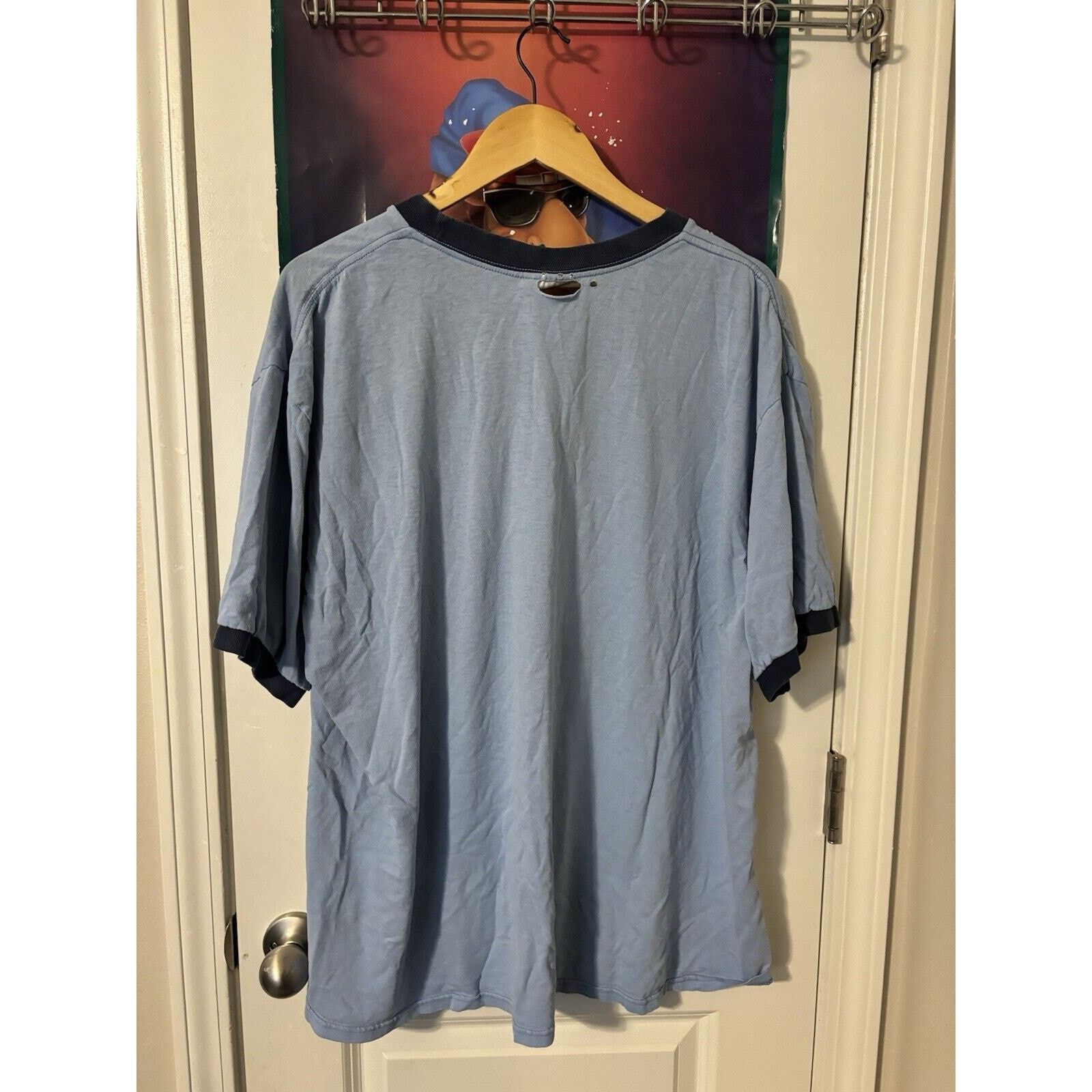 Nike vintage size nike braves atlanta shredded mlb T-shirt blue Size US M / EU 48-50 / 2 - 2 Thumbnail