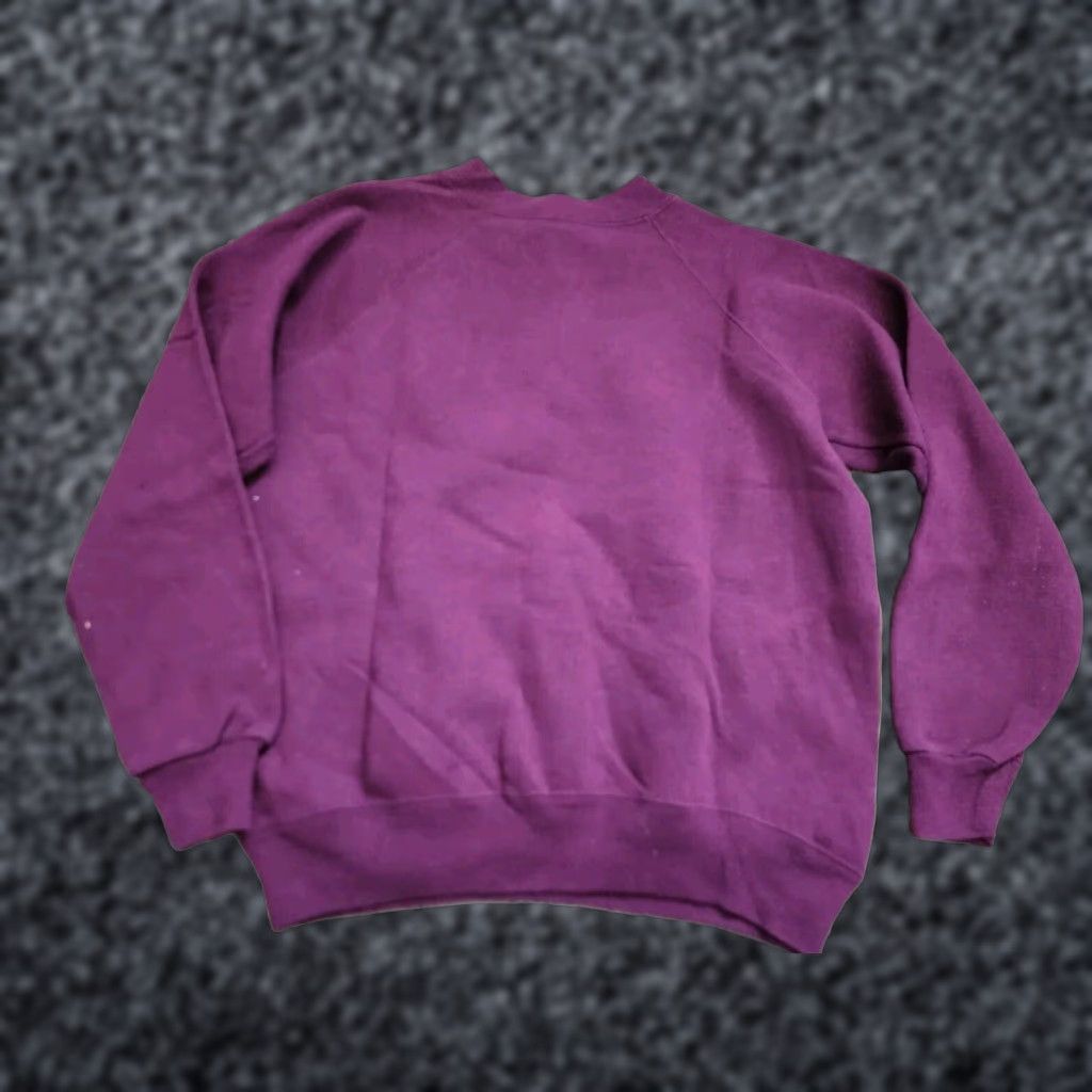 Hanes VINTAGE 90s Hanes Her Way Womens Purple Crewneck Raglan Sweatshirt Long Sleeve S Size S / US 4 / IT 40 - 1 Thumbnail