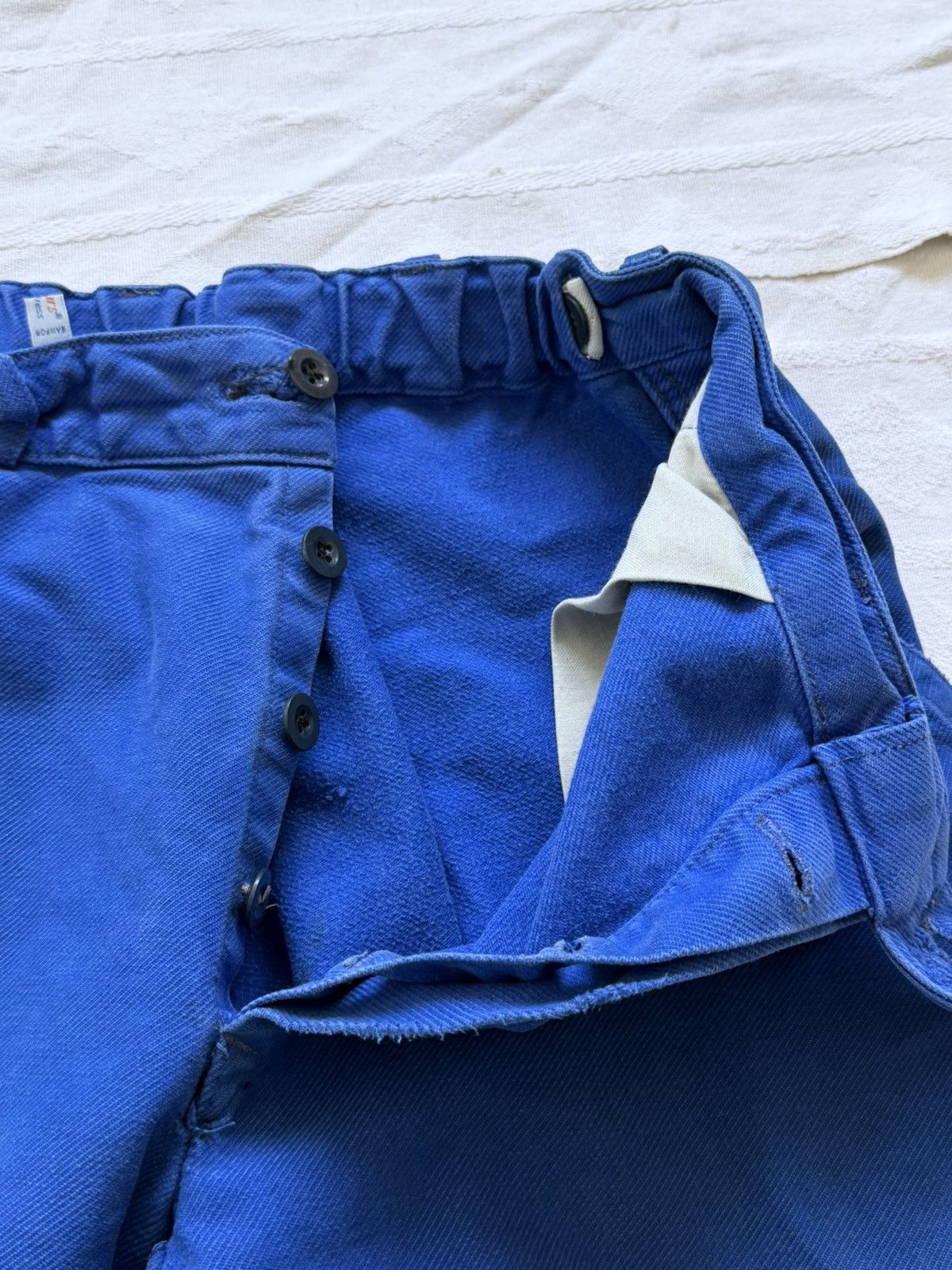 Le Laboureur Vintage 80S French „Lutteurs” Faded Work Pants Size US 30 / EU 46 - 6 Thumbnail