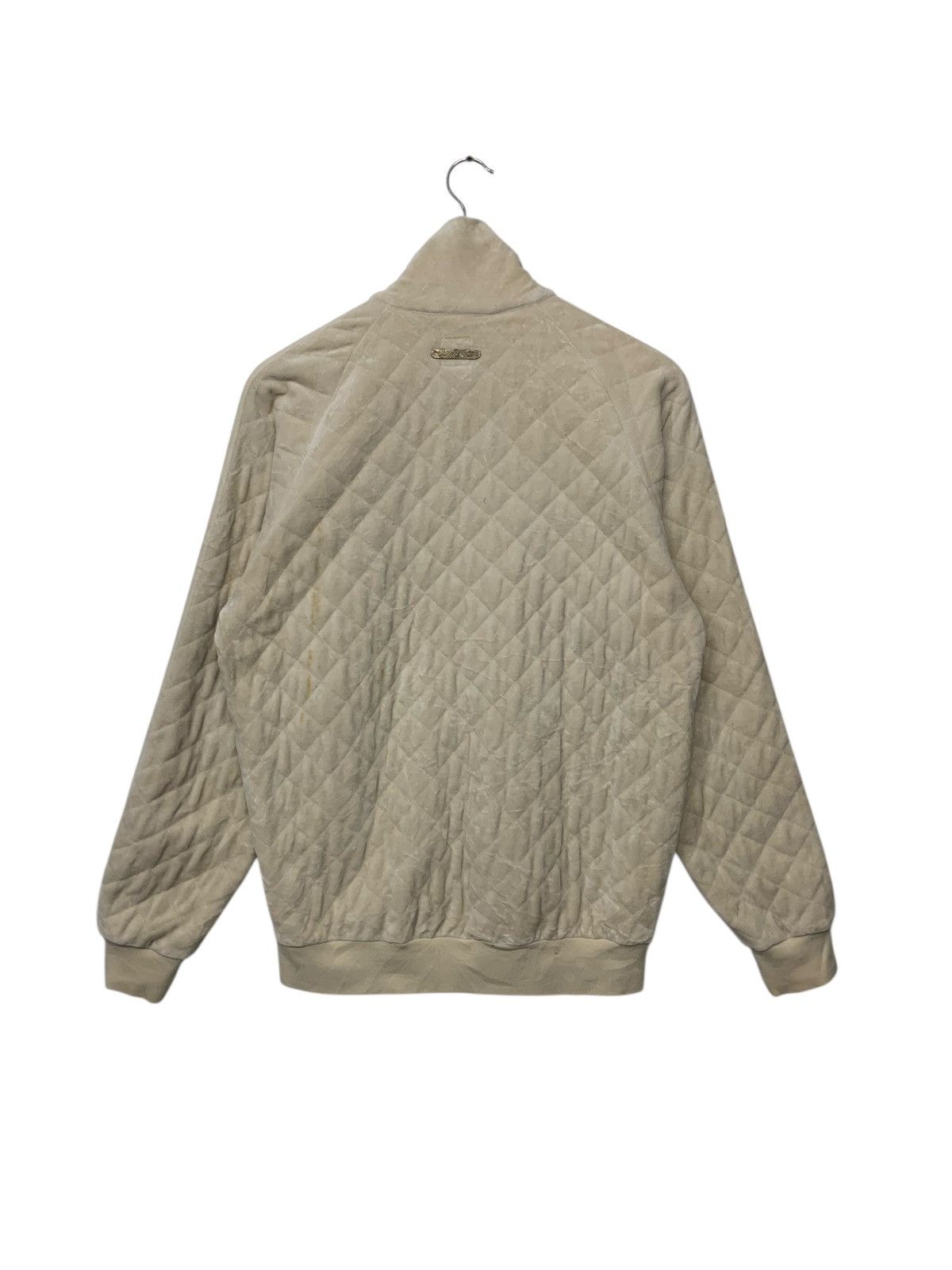 Adidas Vintage 90's Adidas Small Logo Zipper Down Velvet Sweater Size US L / EU 52-54 / 3 - 3 Thumbnail