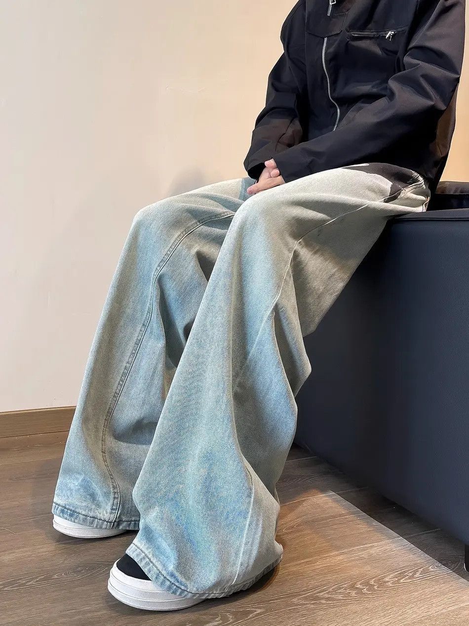 Japanese Brand Retro loose high street micro flared jeans Size US 32 / EU 48 - 4 Thumbnail