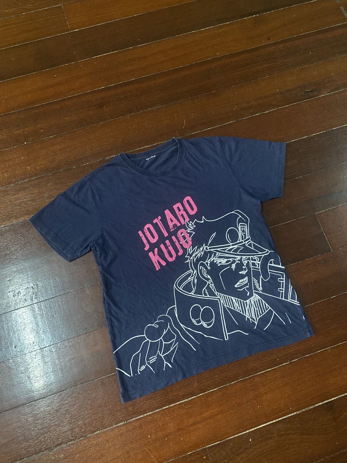 Anime Rare Jotaro Kujo JoJo's Bizarre Adventure Manga anime tee Size US M / EU 48-50 / 2 - 2 Thumbnail