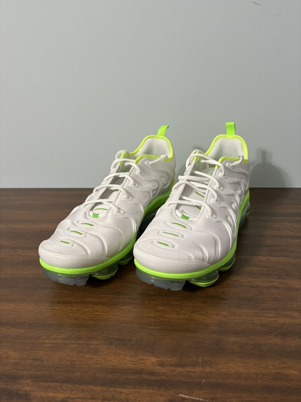 image of Nike Air Vapormax Plus Tennis Ball Shoes in White, Men's (Size 13)