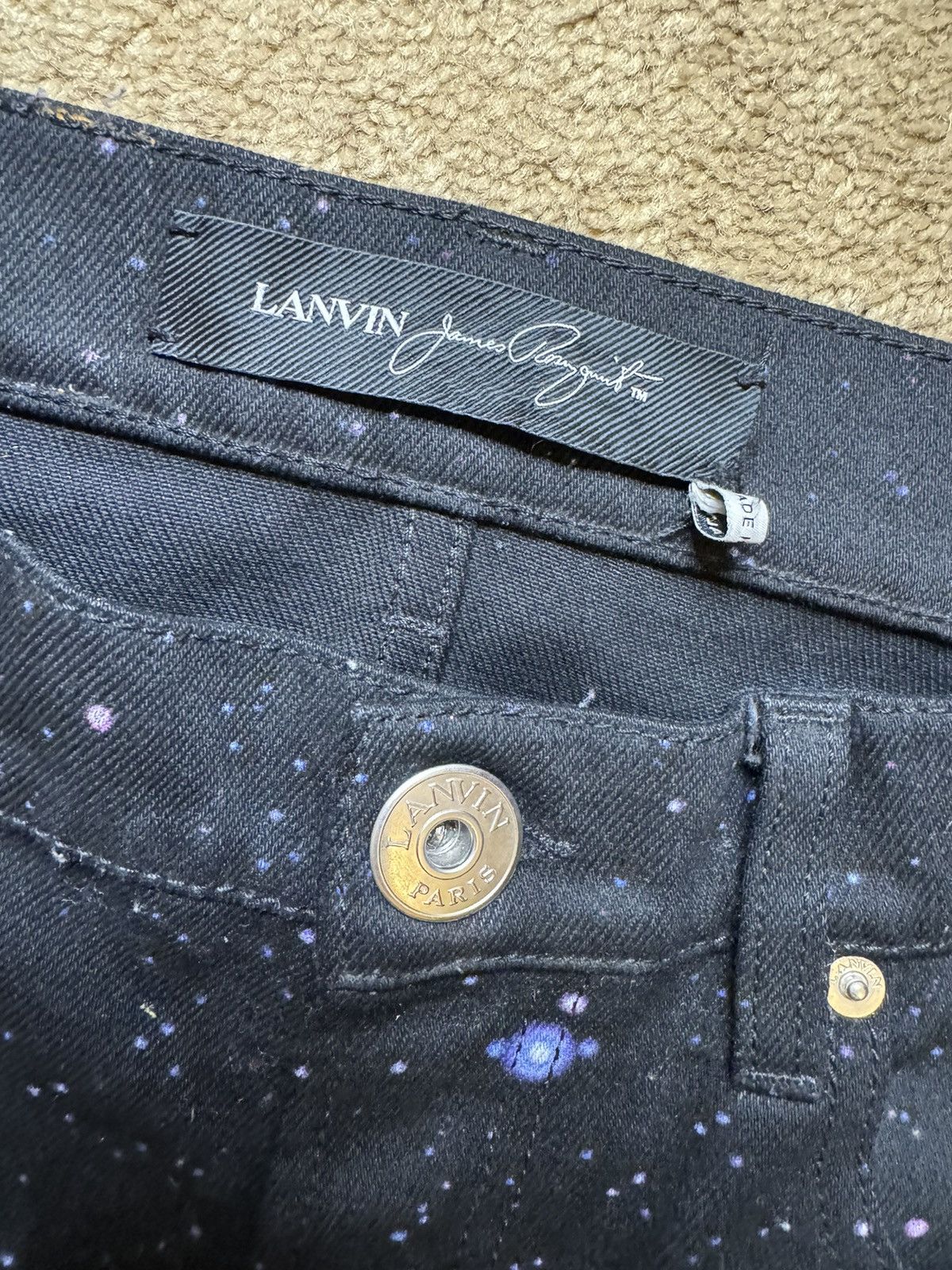 Lanvin LANVIN Galaxy-Print Straight Leg Jeans Size US 34 / EU 50 - 4 Thumbnail