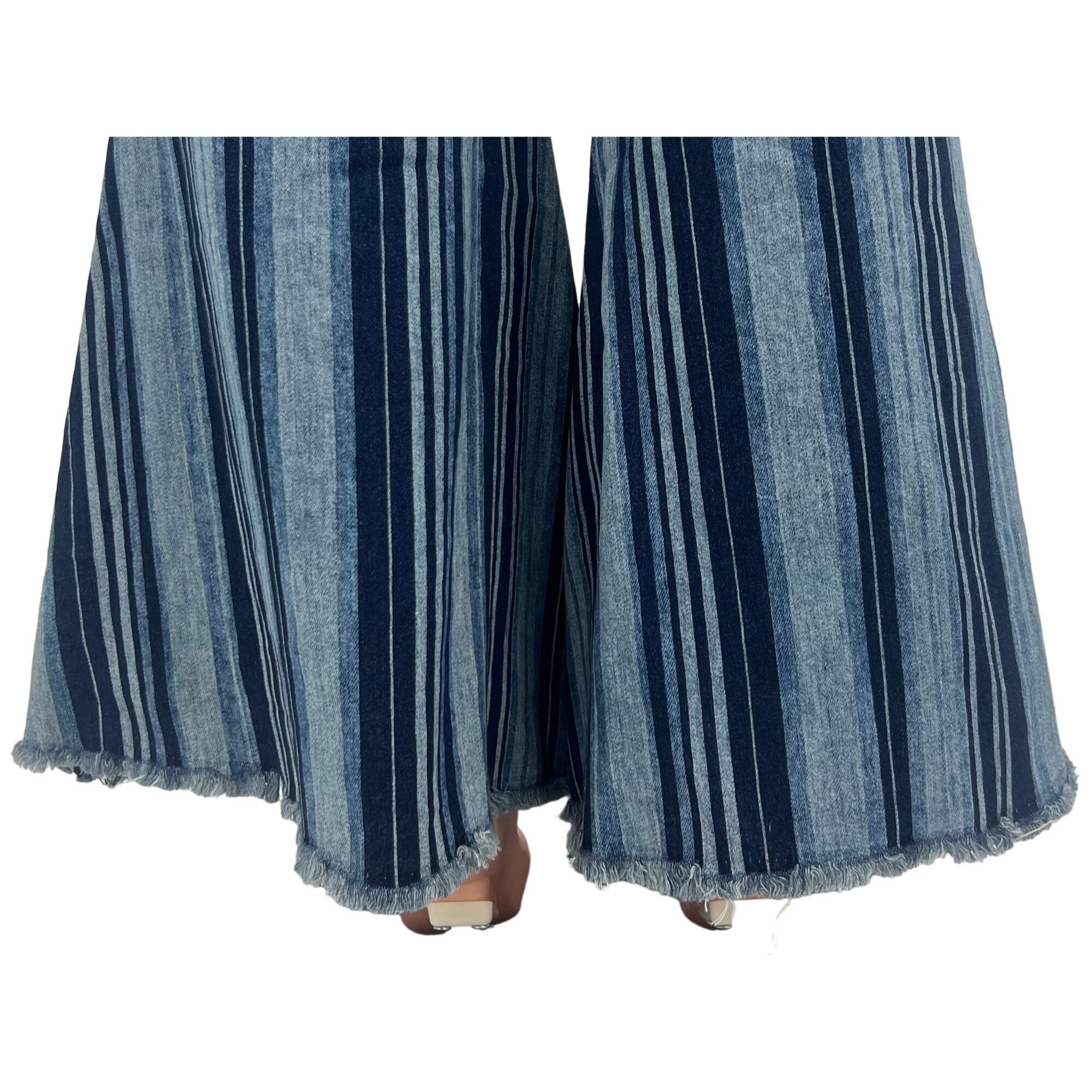 Free People NWT RARE Free People Frayed Hem Super Flare Bell Bottom Jean Size 31" - 8 Thumbnail