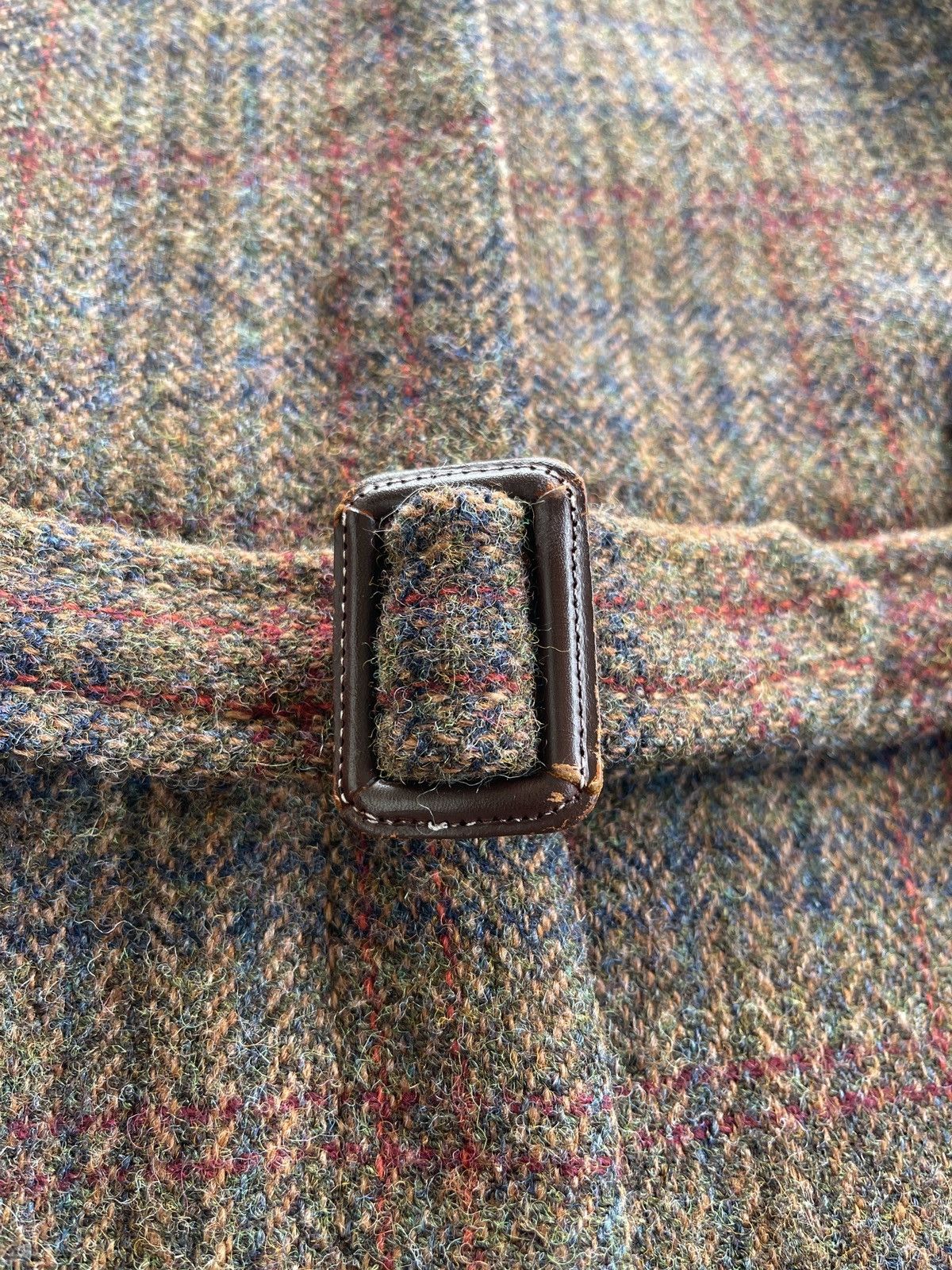 Harris Tweed Harris Tweed Wool Checked Long Coat Size S / US 4 / IT 40 - 8 Thumbnail