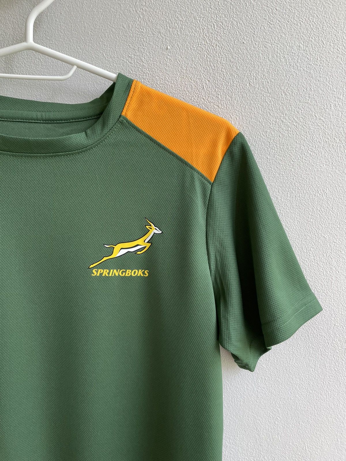 Vintage South Africa Home Rugby Union Training Shirt Asics Jersey Size M / US 6-8 / IT 42-44 - 4 Thumbnail