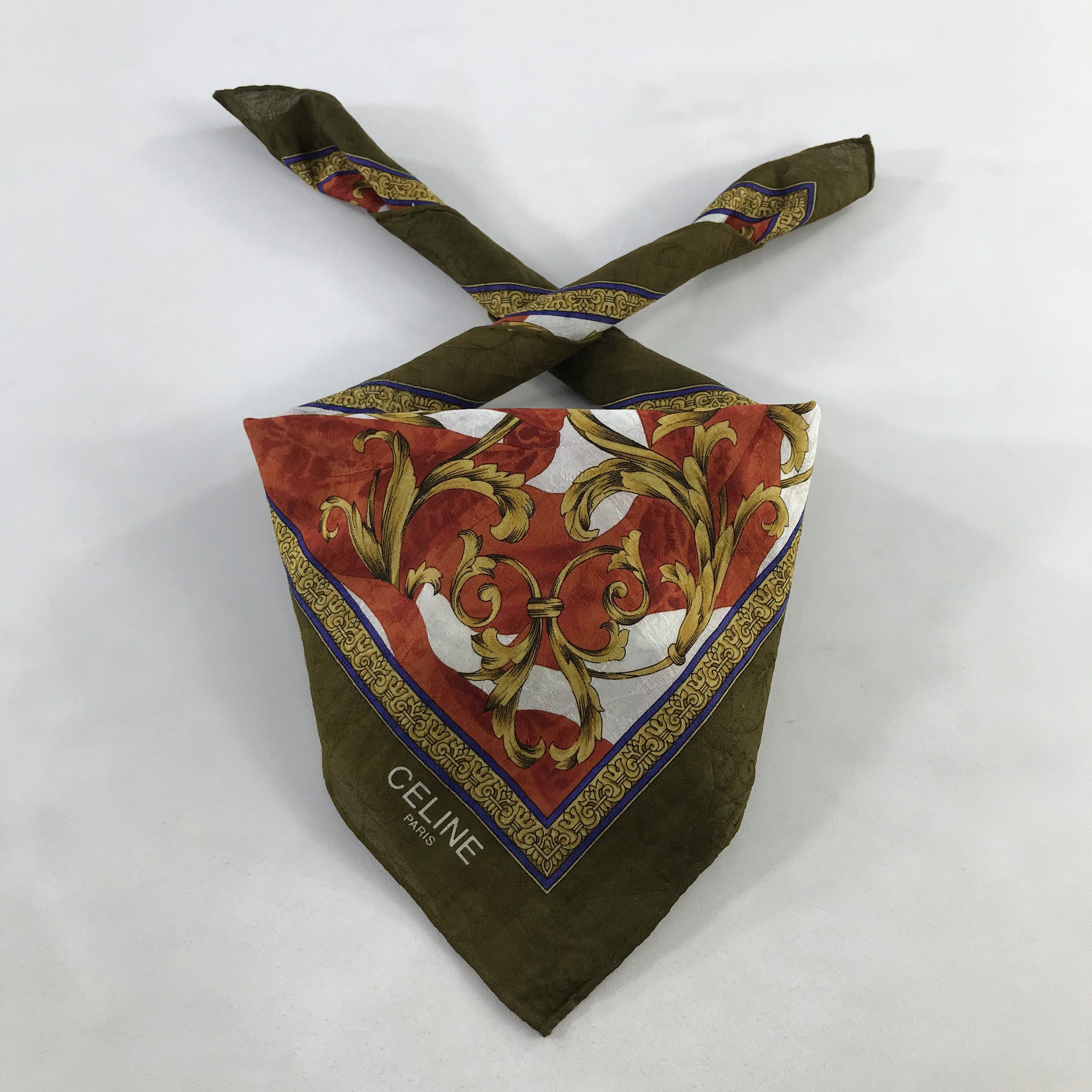 Celine × Vintage Celine Bandana / Handkerchief / Neckerchief - S1036 Size ONE SIZE - 3 Thumbnail