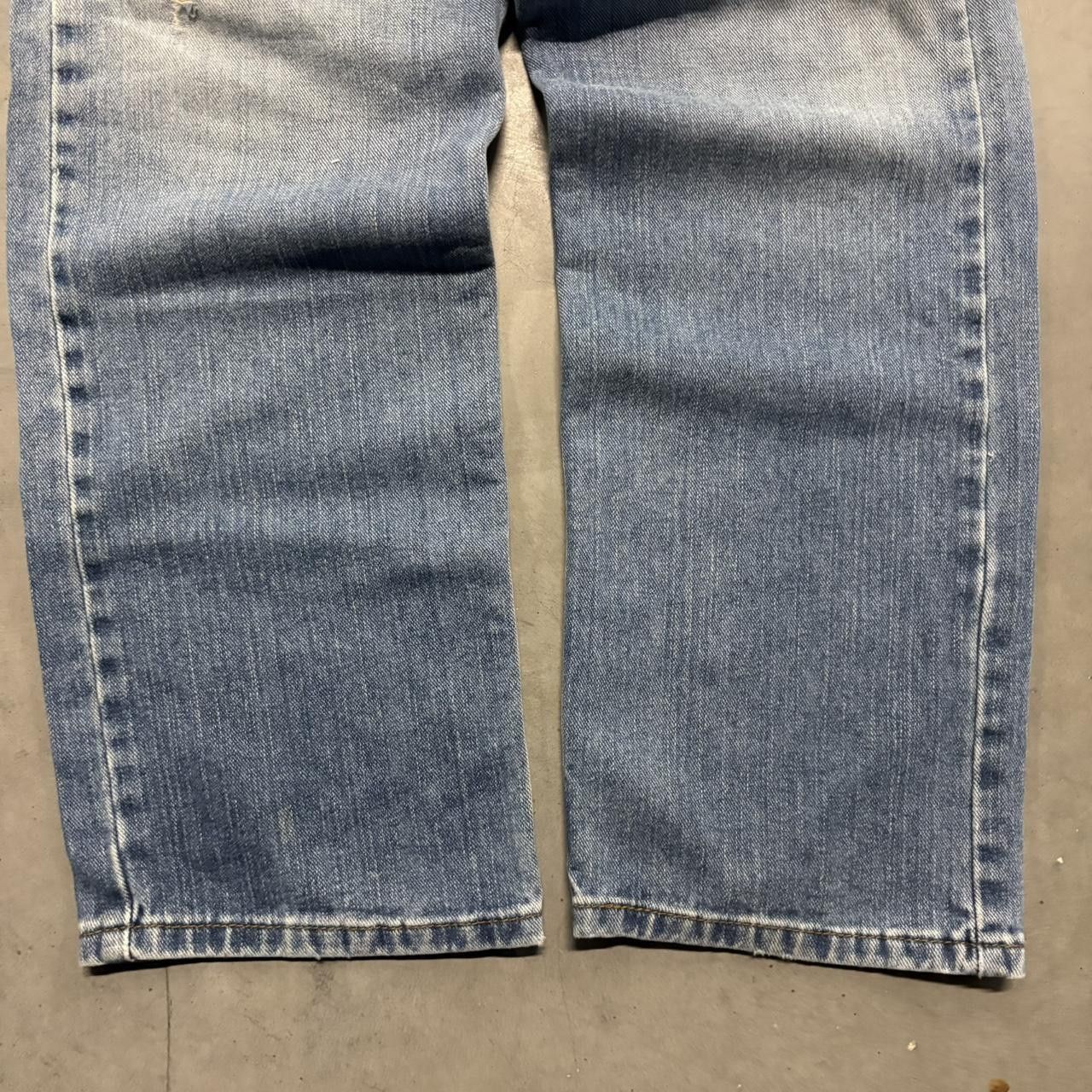 Levi's Crazy Vintage Y2K/2000s Levis Straight Fit Medium Blue Wash Denim Jeans! Size US 32 / EU 48 - 3 Thumbnail
