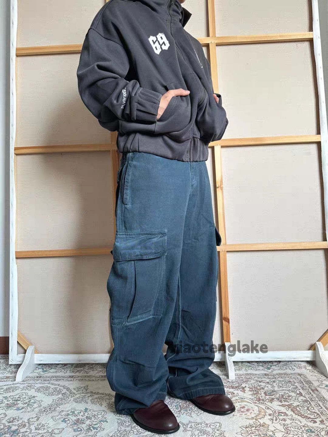 Vintage ltx vintage loose baggy wide Leg hiphop cargo pants Size US 28 / EU 44 - 4 Thumbnail
