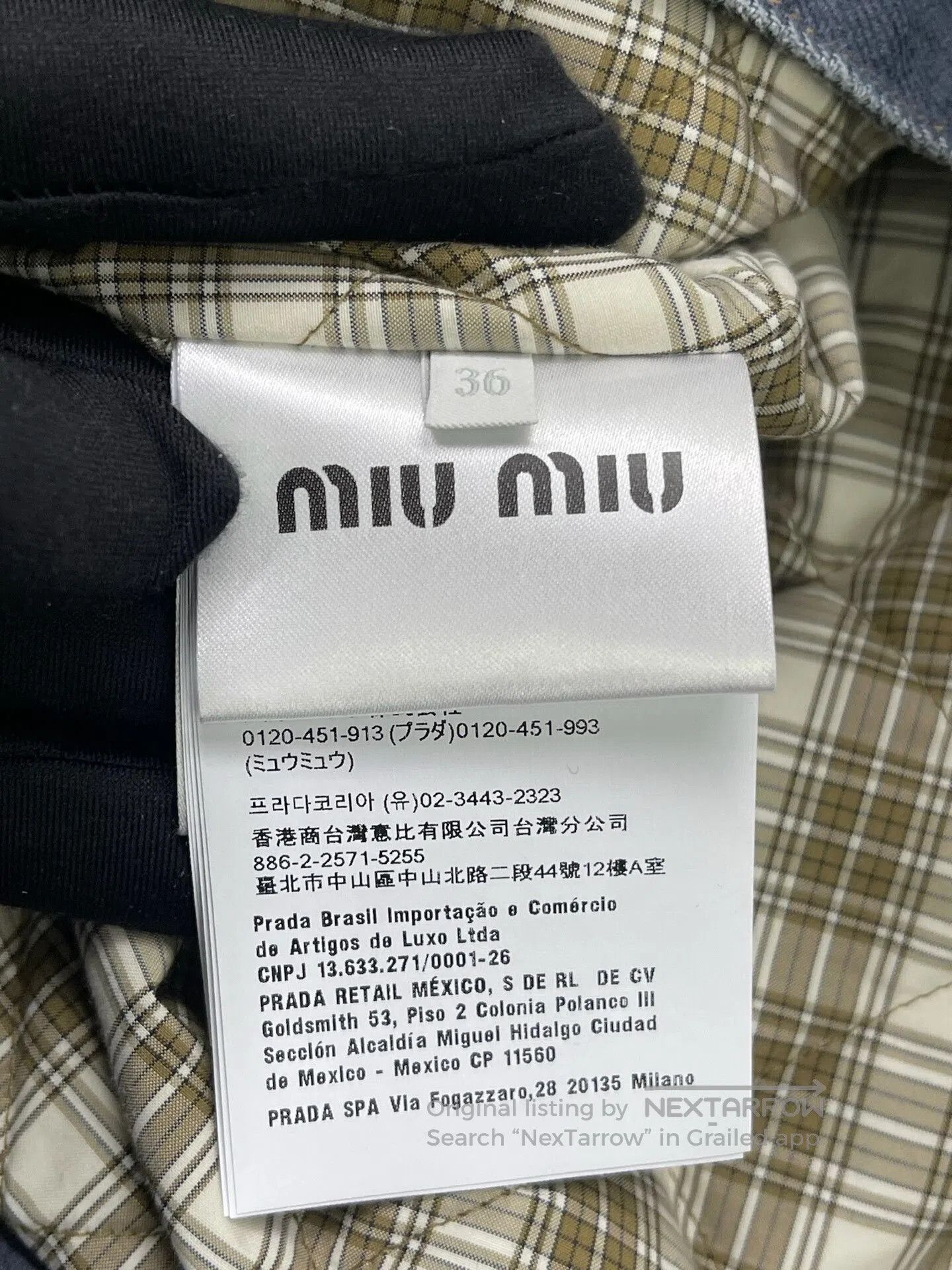 Miu Miu MiuMiu 25FW Padded Collar Denim Jacket. Size XS / US 0-2 / IT 36-38 - 4 Thumbnail