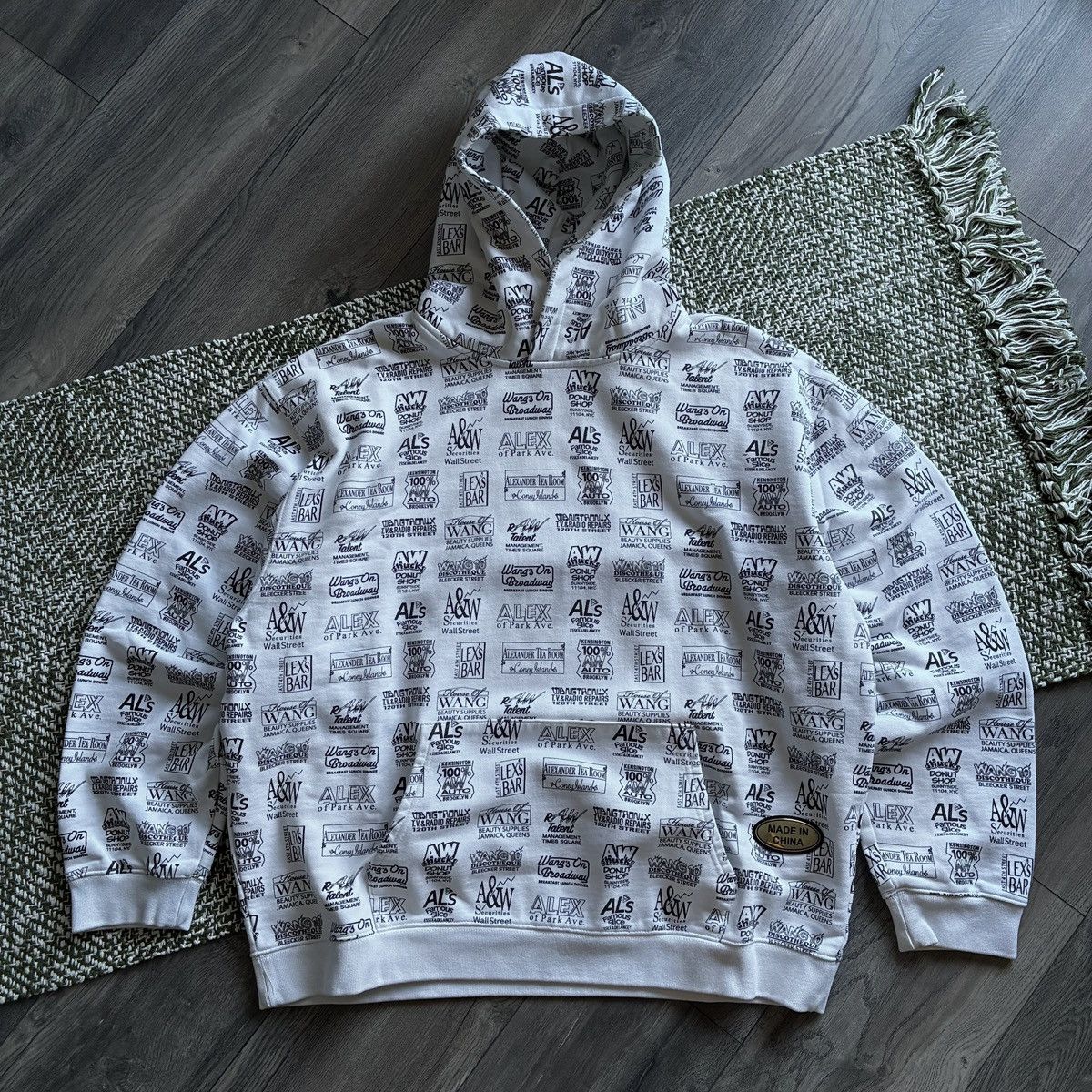 Alexander Wang Alexander Wang Made in China Sticker All Over Print Hoodie Size US XL / EU 56 / 4 - 1 Thumbnail