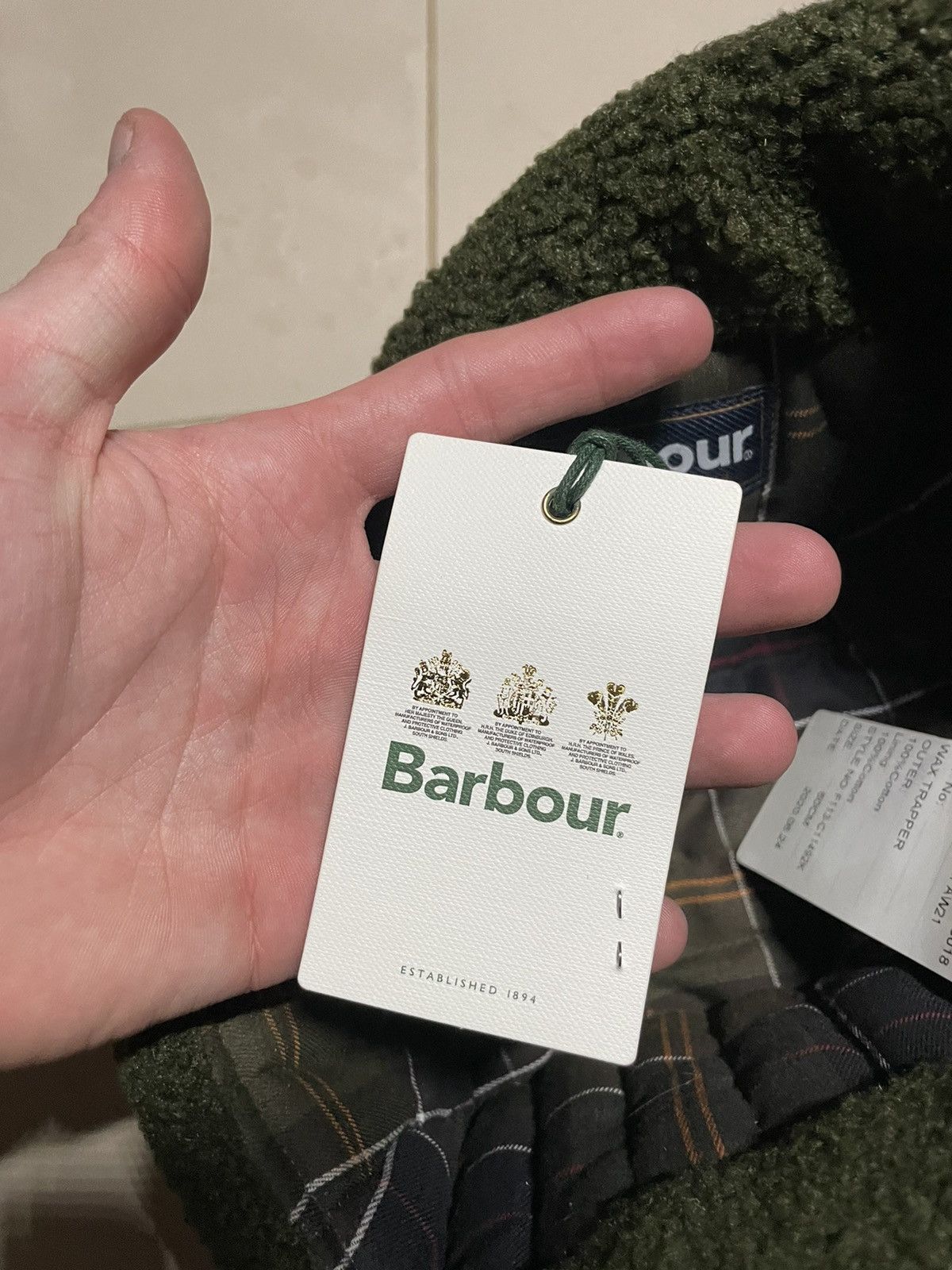 Barbour hat with ear flaps BARBOUR WAX NEW Size ONE SIZE - 7 Thumbnail