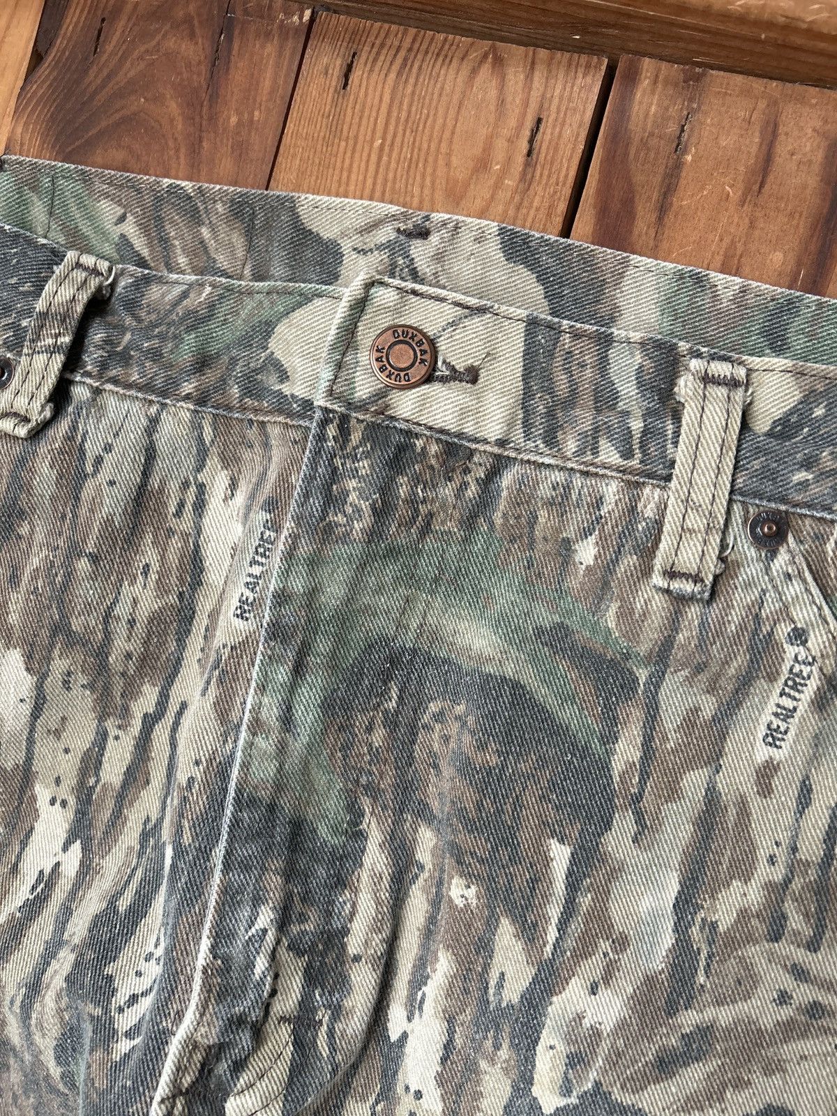 Realtree × Vintage Vintage 90s Real Tree Camo Duxback Denim Pants Size US 32 / EU 48 - 2 Thumbnail