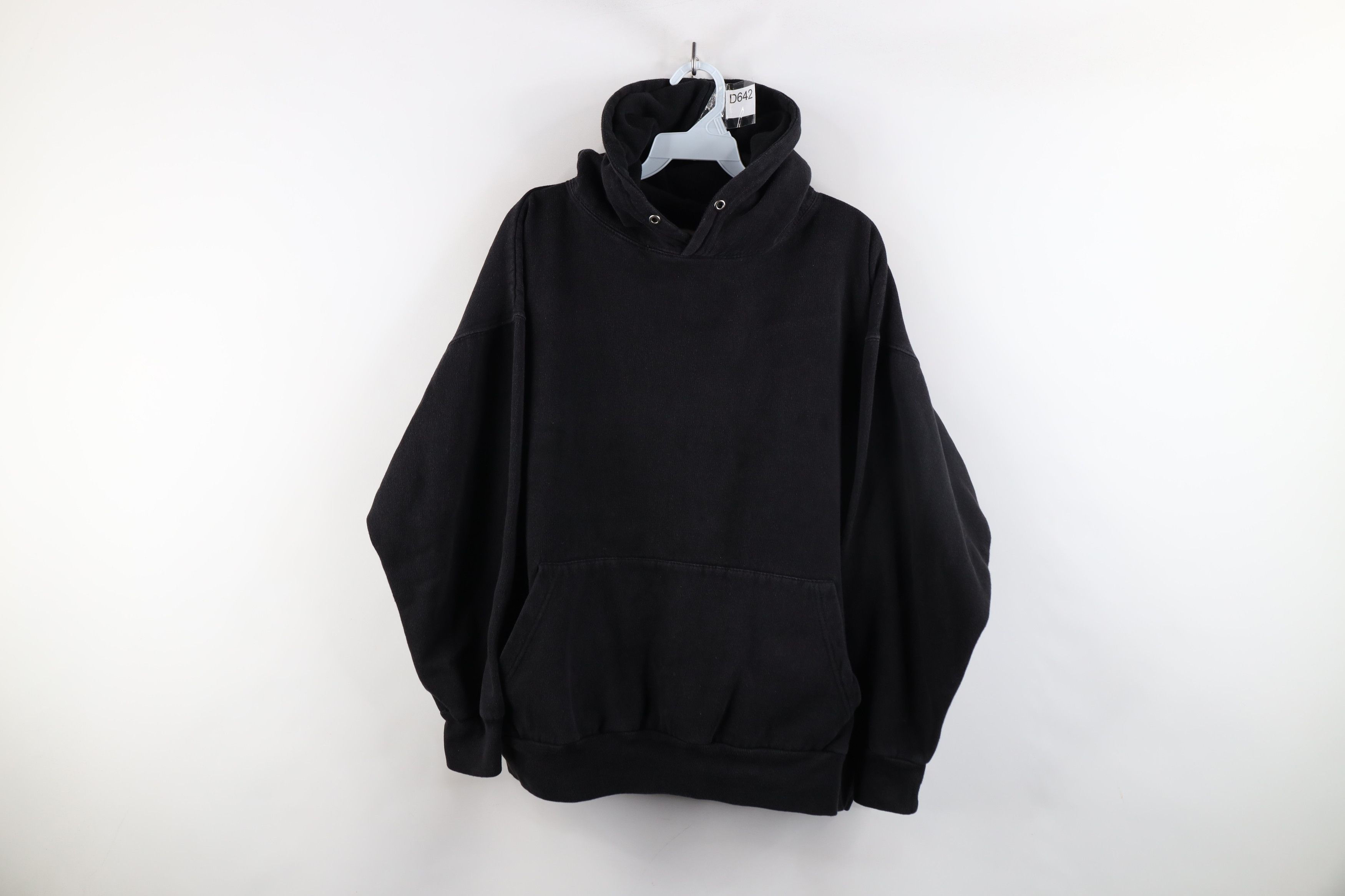 Vintage Vintage 90s Y2K Streetwear Cropped Boxy Fit Hoodie Black Size US M / EU 48-50 / 2 - 1 Thumbnail
