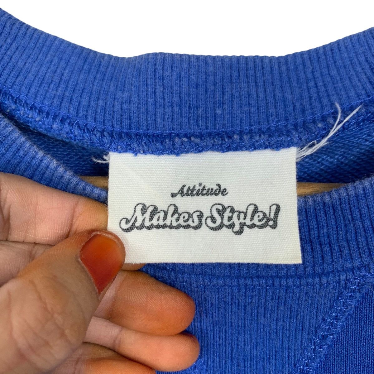 Japanese Brand Attitude Make Style! PSYCHO Crewneck Sweatshirt #3606-C165 Size US XL / EU 56 / 4 - 9 Thumbnail