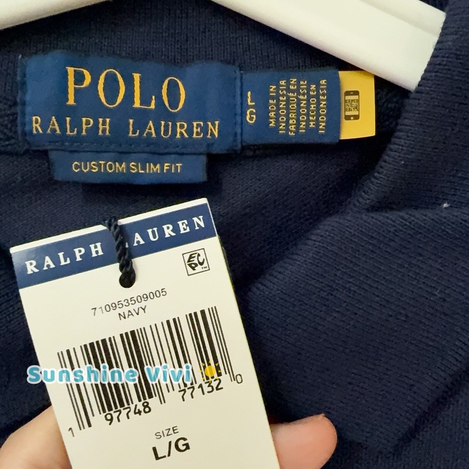 Polo Ralph Lauren NWT Polo Ralph Lauren Solid Tipping Match Pony Mesh Navy Size US L / EU 52-54 / 3 - 4 Thumbnail