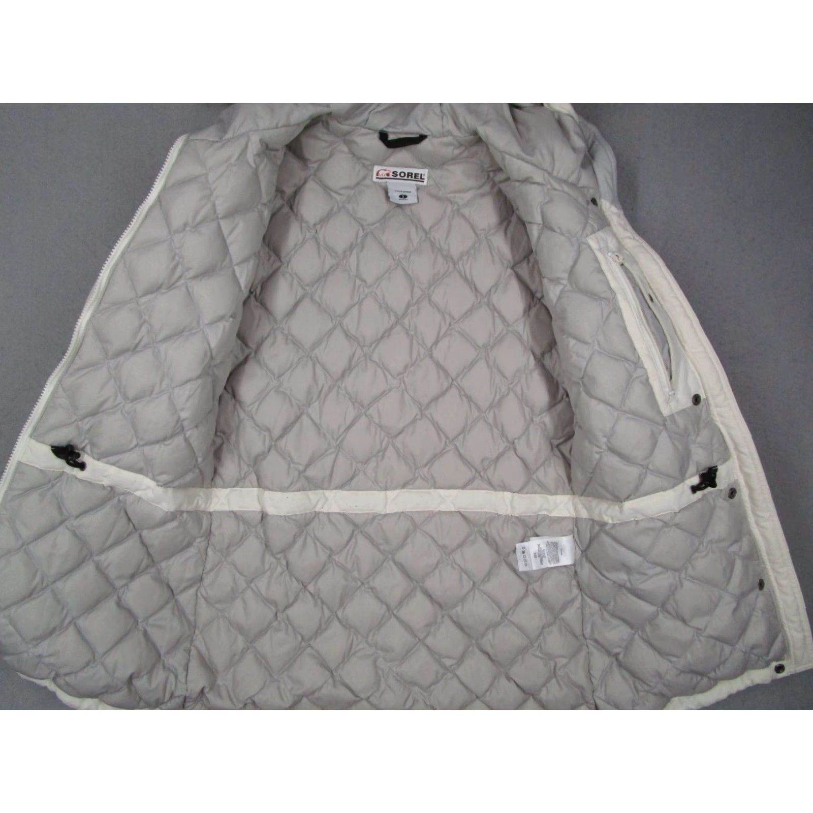SOREL Sorel Women's Jacket Small White Down Full Zip Hooded Faux Fur Trim Gorpcore Size S / US 4 / IT 40 - 5 Thumbnail