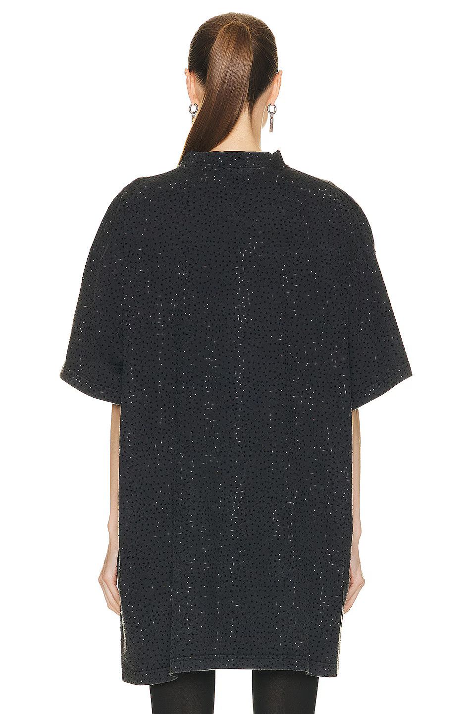Balenciaga o1la1rc1a0226 T-Shirt Oversized In Black Size XS / US 0-2 / IT 36-38 - 3 Thumbnail