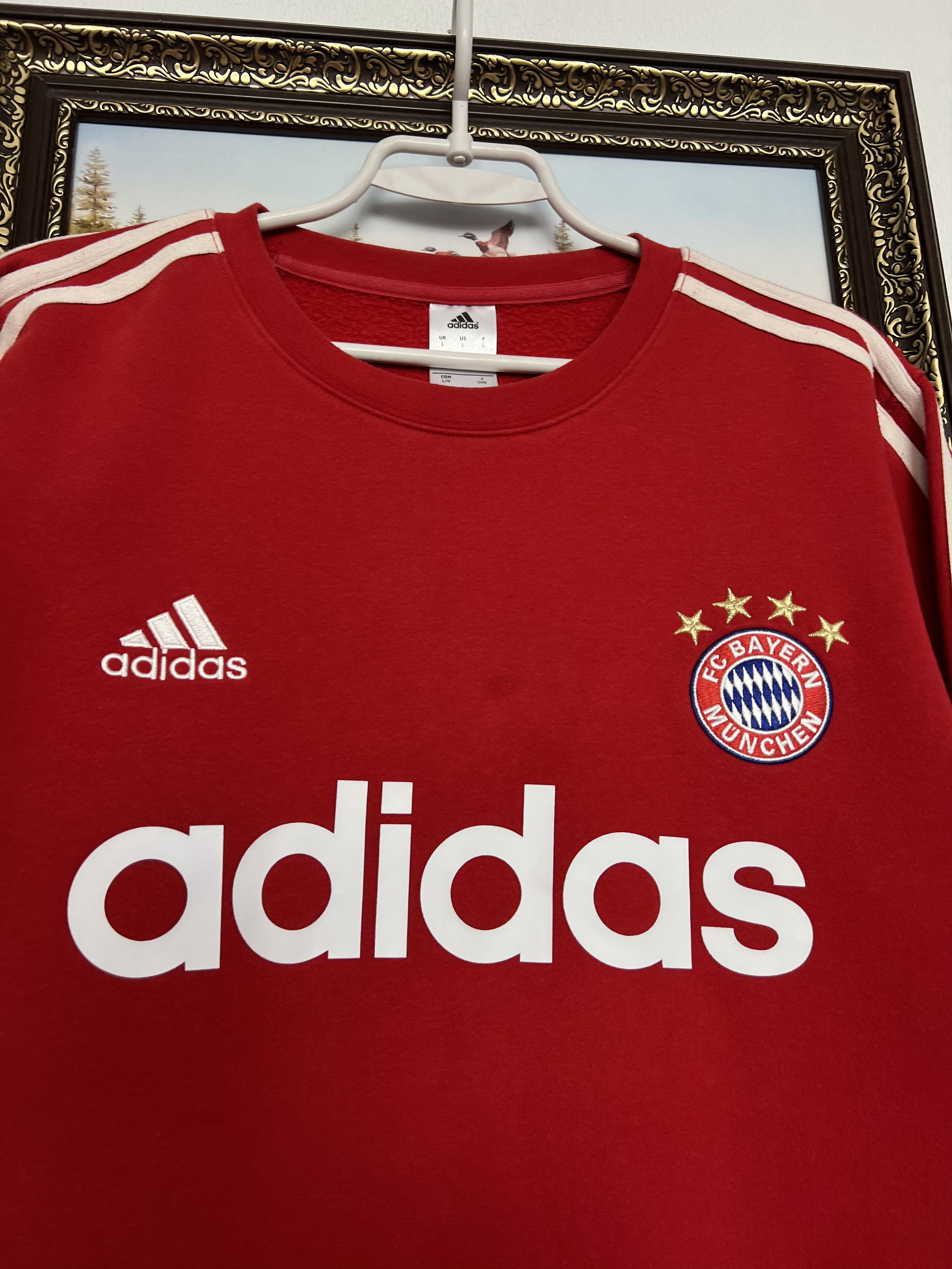 Adidas Bayern Munich Football Sweatshirt Soccer Track Top Jacket Size US L / EU 52-54 / 3 - 3 Thumbnail