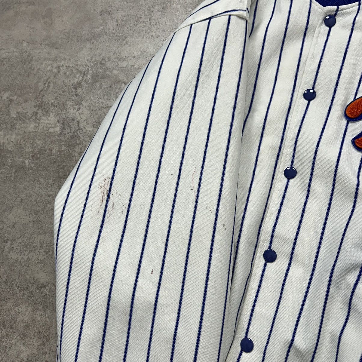 MLB × Vintage VTG 80s 90s MLB NEW YORK METS FELCO PINSTRIPE BOMBER JACKET Size US L / EU 52-54 / 3 - 7 Thumbnail