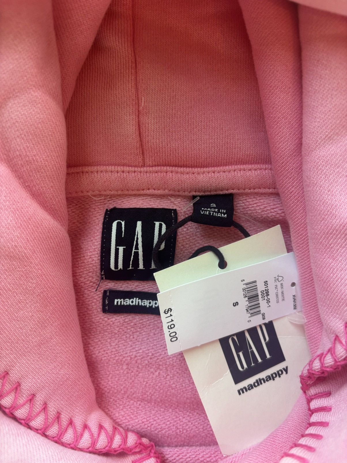 Gap × Madhappy Gap x MadHappy Pink Mad Logo Hoodie Size S / US 4 / IT 40 - 5 Thumbnail