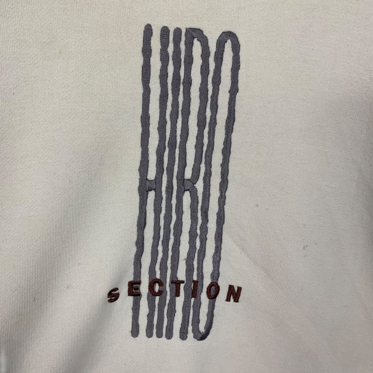 Vintage 90's HIRO SECTION Big Logo Crewneck Sweater #3607-C165 Size US L / EU 52-54 / 3 - 5 Thumbnail