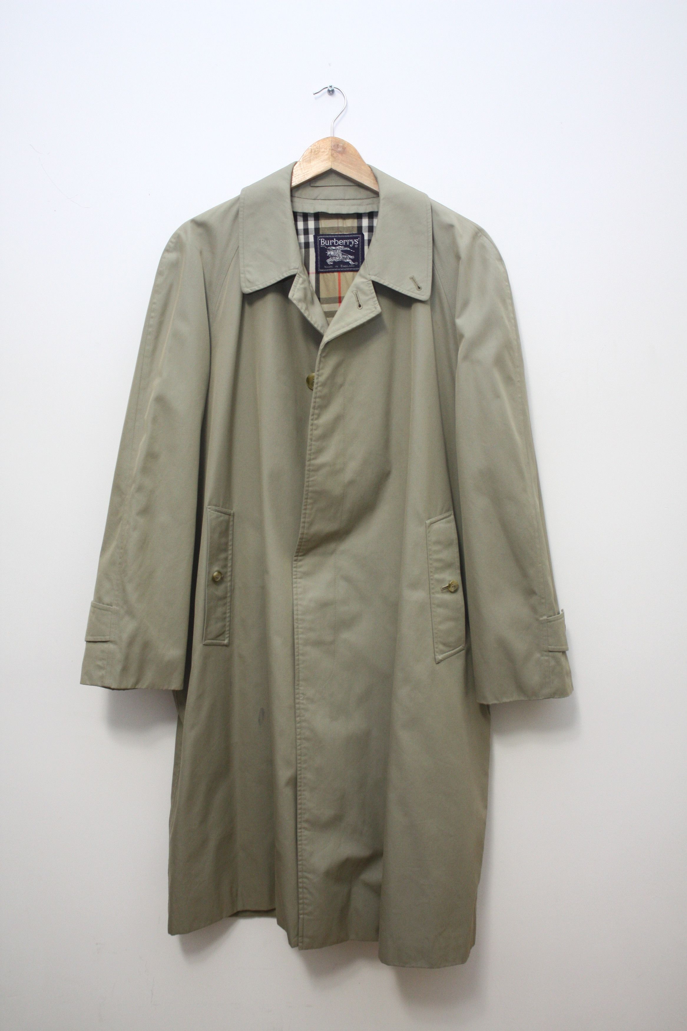 Overcoat Oversized Check Raincoat Burberry × Vintage Vintage