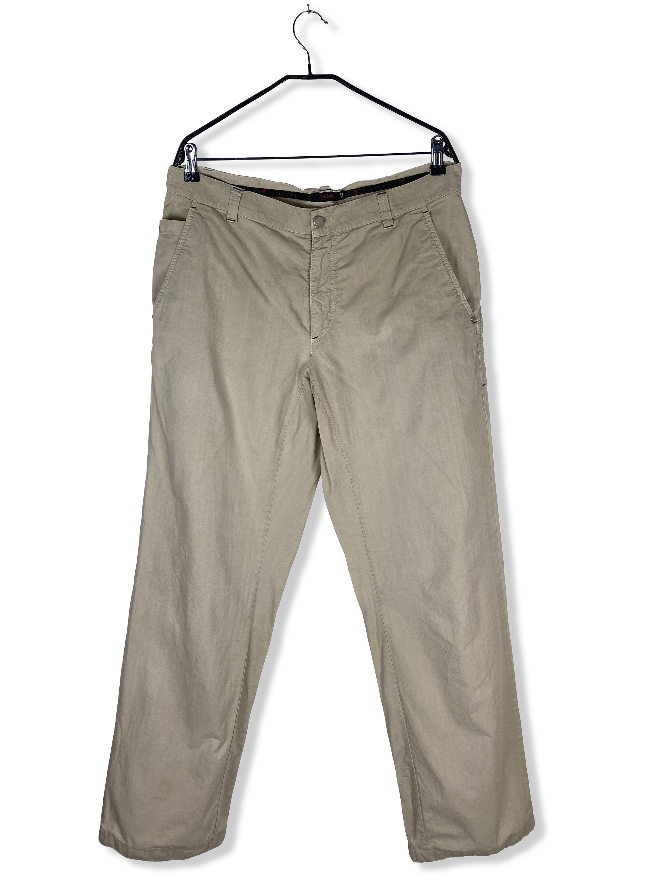 Versace Vintage VERSACE SPORT Beige Y2K Pants M445 Size US 36 / EU 52 - 2 Thumbnail