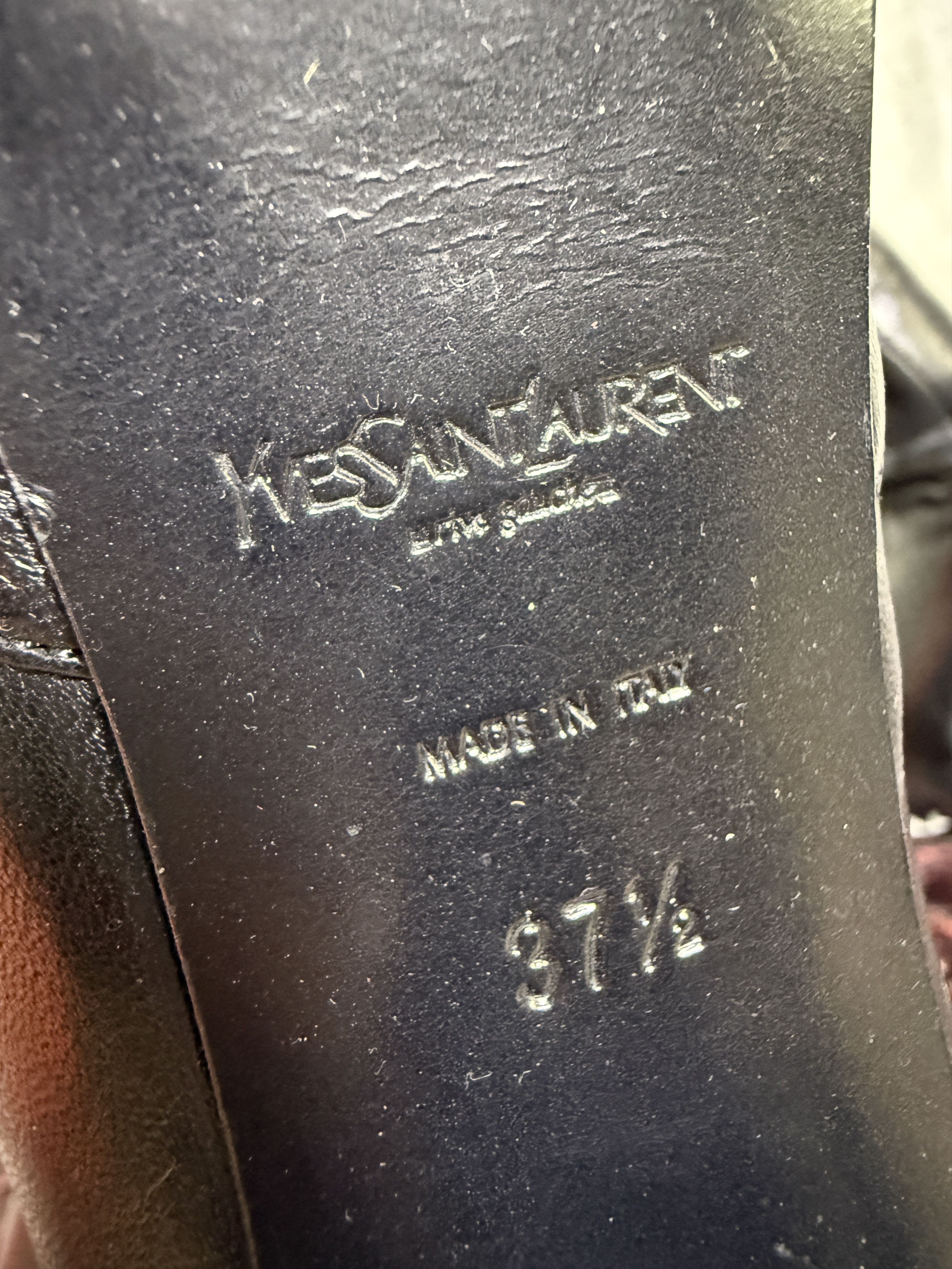Yves Saint Laurent Yves Saint Laurent Tribtoo Black Leather Fur Lined Boots Size US 7.5 / IT 37.5 - 6 Thumbnail