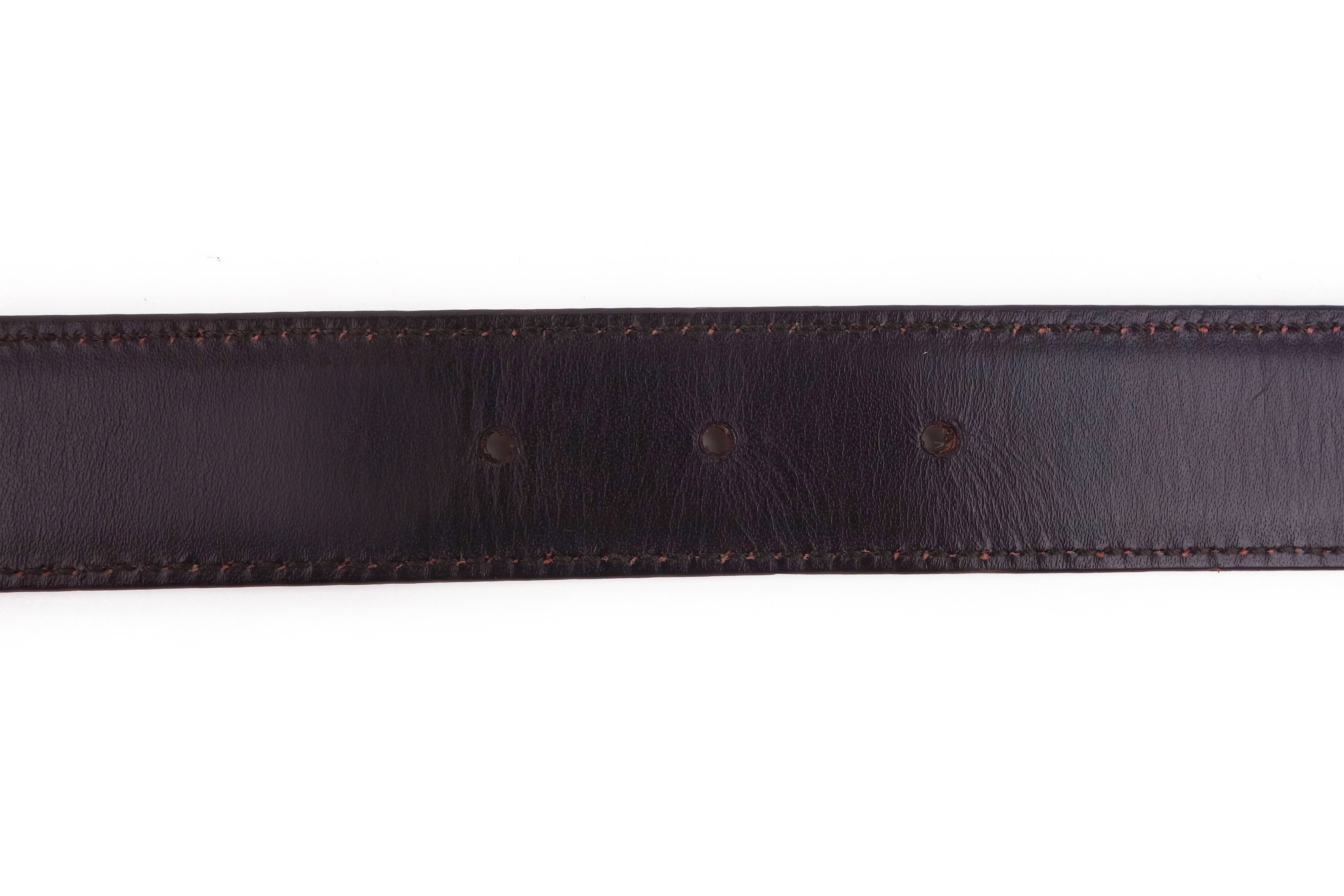 Gucci Gucci Vintage Horsebit Belt Leather Buckle GG Size 85 34 Size ONE SIZE - 10 Thumbnail
