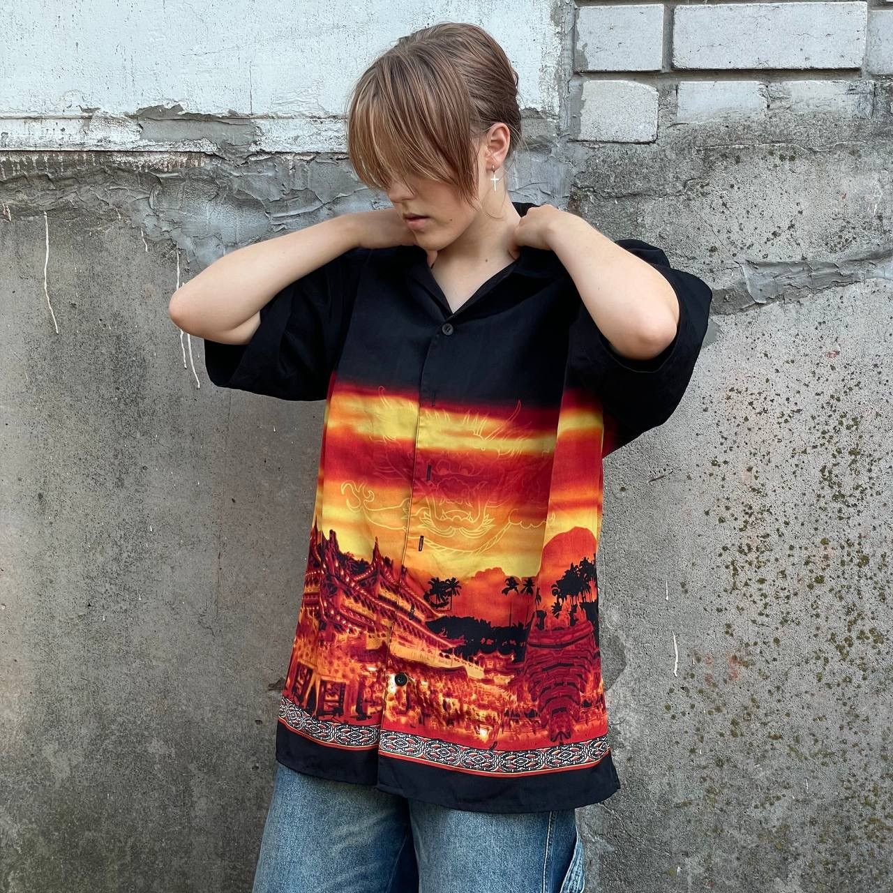 If Six Was Nine Vintage Shirt With Dragon Buttons Up Hawaii Japanese Style Size US S / EU 44-46 / 1 - 1 Thumbnail