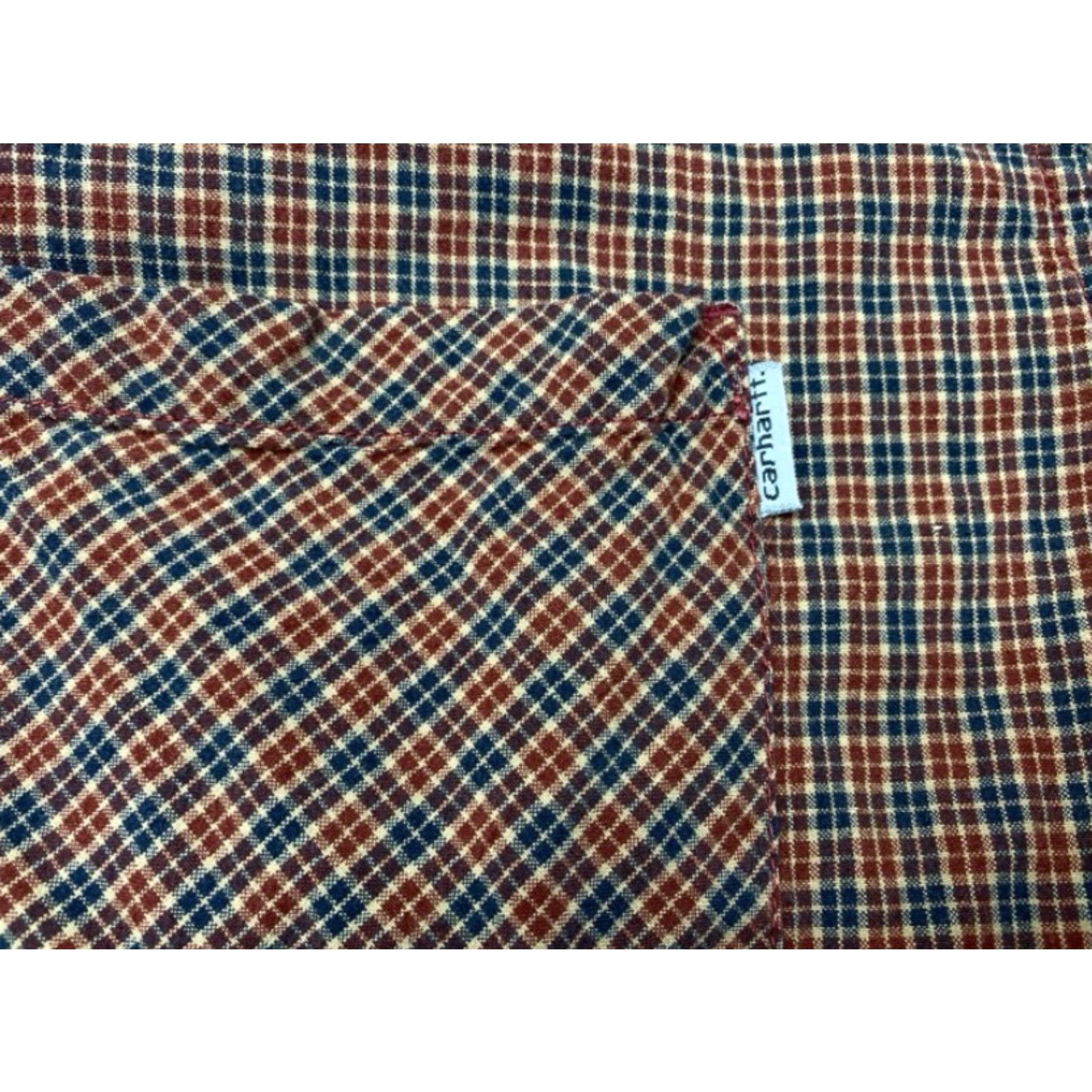 Carhartt Carhartt Button Up Shirt S254 Mens 2XL Plaid Pockets Cotton Long Sleeve 8282 Size US XXL / EU 58 / 5 - 6 Thumbnail