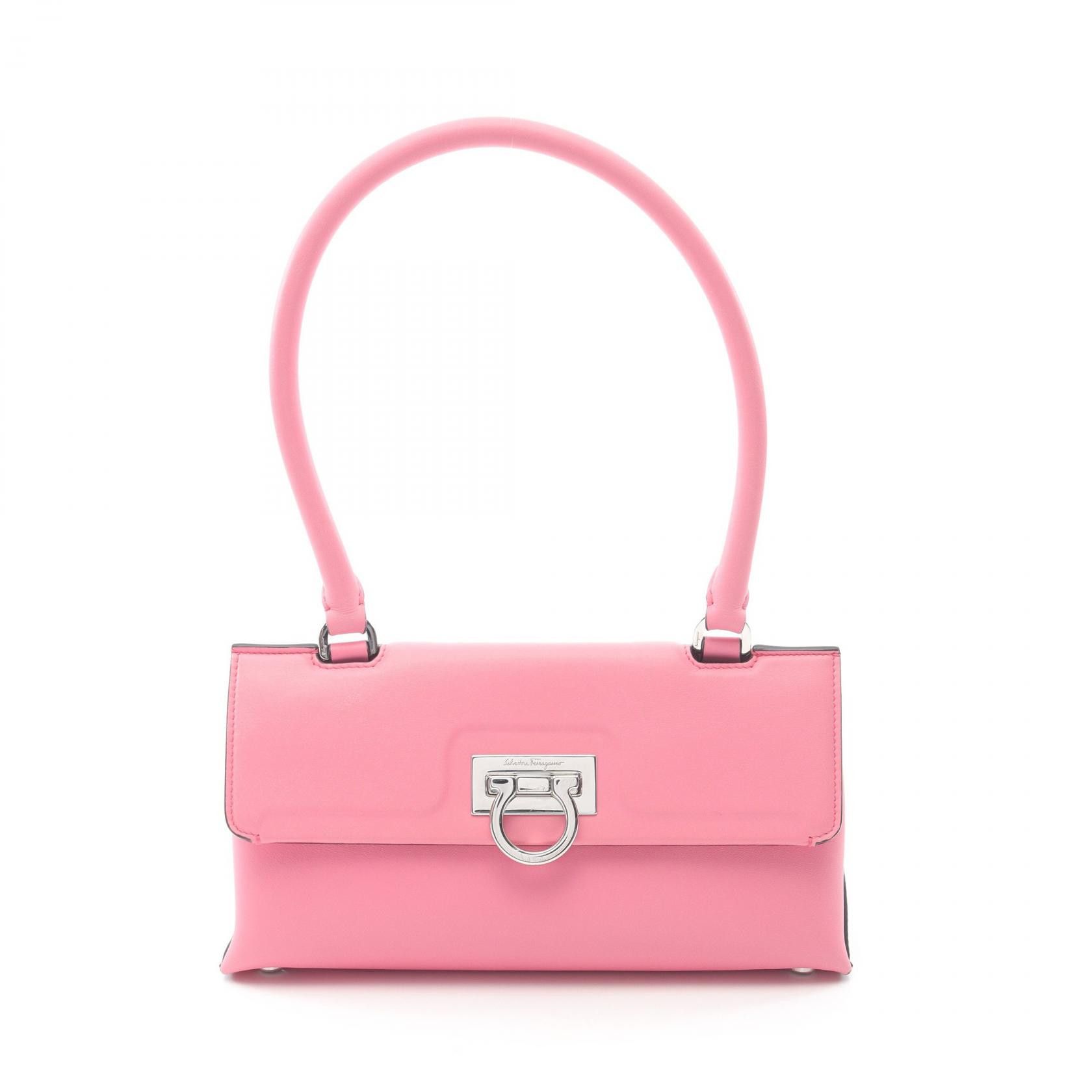 Salvatore Ferragamo Salvatore Ferragamo Gancini Leather Handbag Leather Handbag AU211495 DUTY FREE for USA