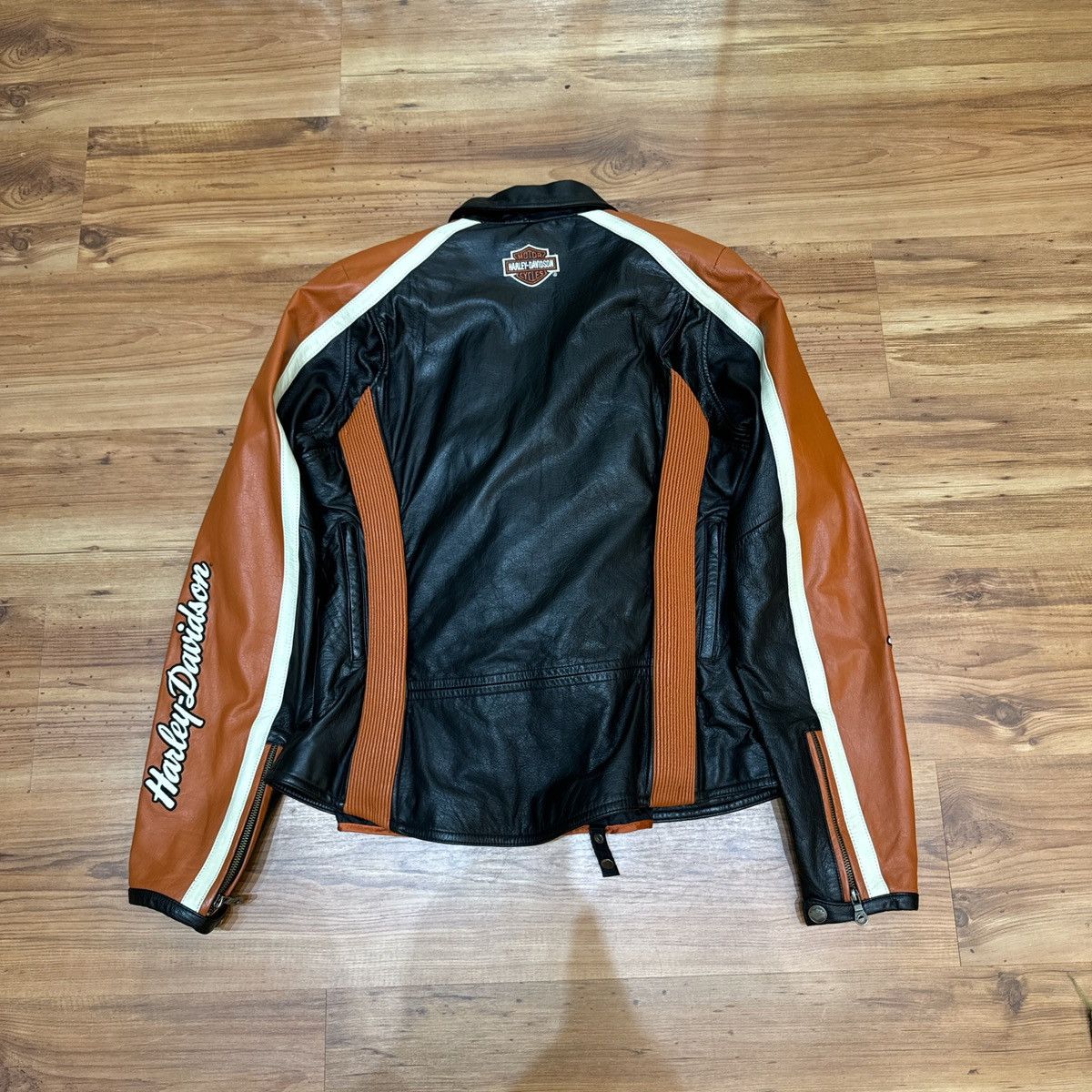 Harley Davidson Vintage Women’s Leather Harley Davidson Jacket Size XL / US 12-14 / IT 48-50 - 2 Thumbnail
