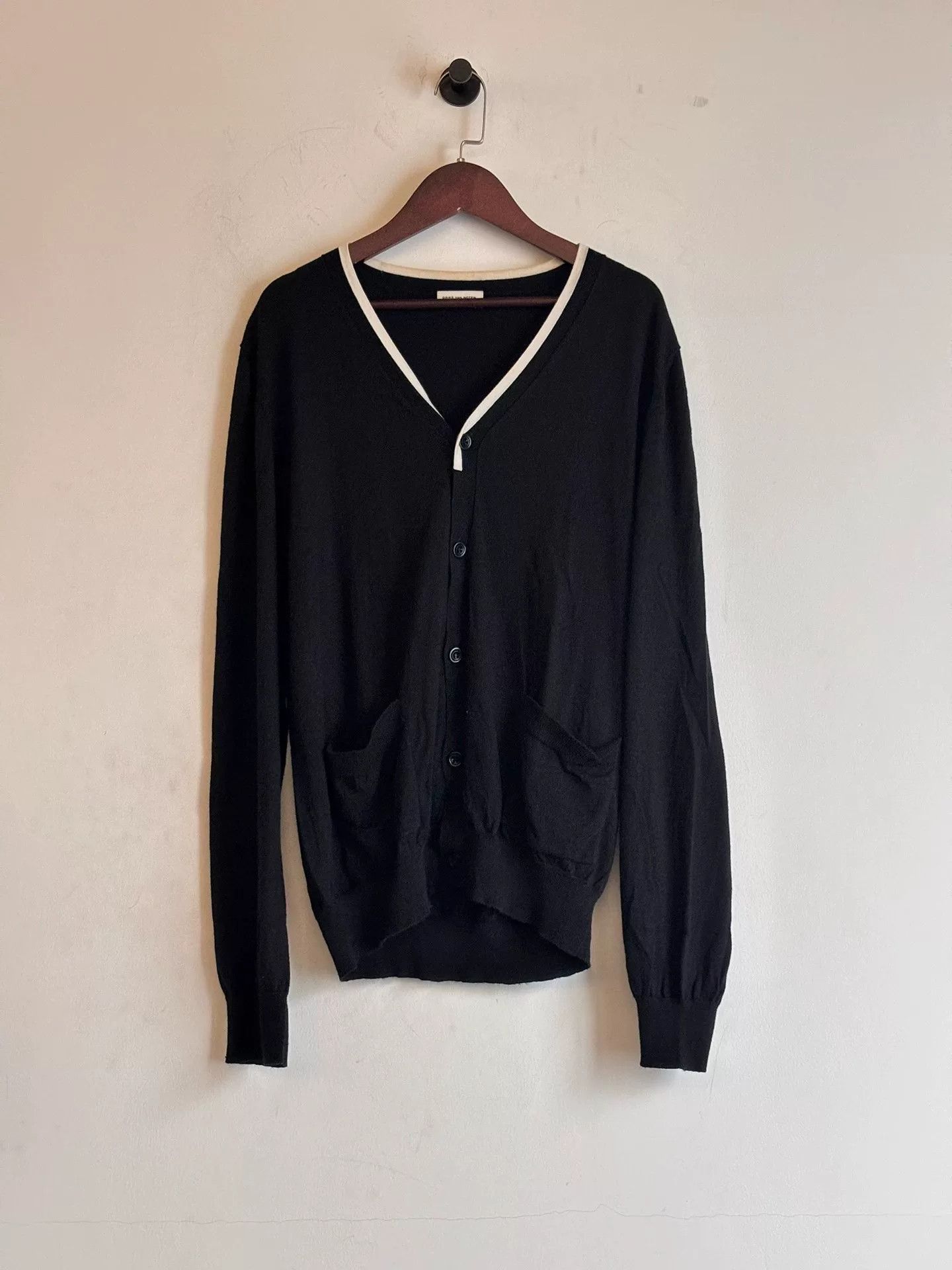 Dries Van Noten drapes van noten wool cardigan in classic style Size US L / EU 52-54 / 3 - 1 Thumbnail