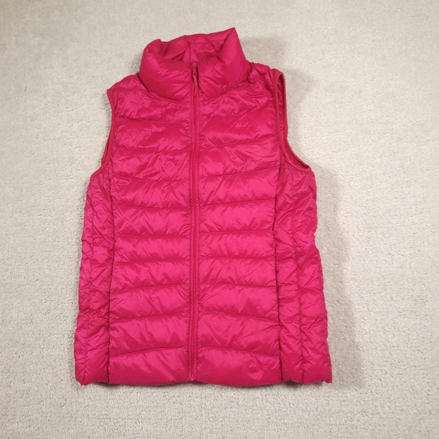 Uniqlo UNIQLO Women Lightweight Down Puffer Vest Pink Travel Medium Vest Women's M Pink Quilted Zipper Lined All Seasons Casual Travel Workwear Regular Size M / US 6-8 / IT 42-44 - 2 Thumbnail