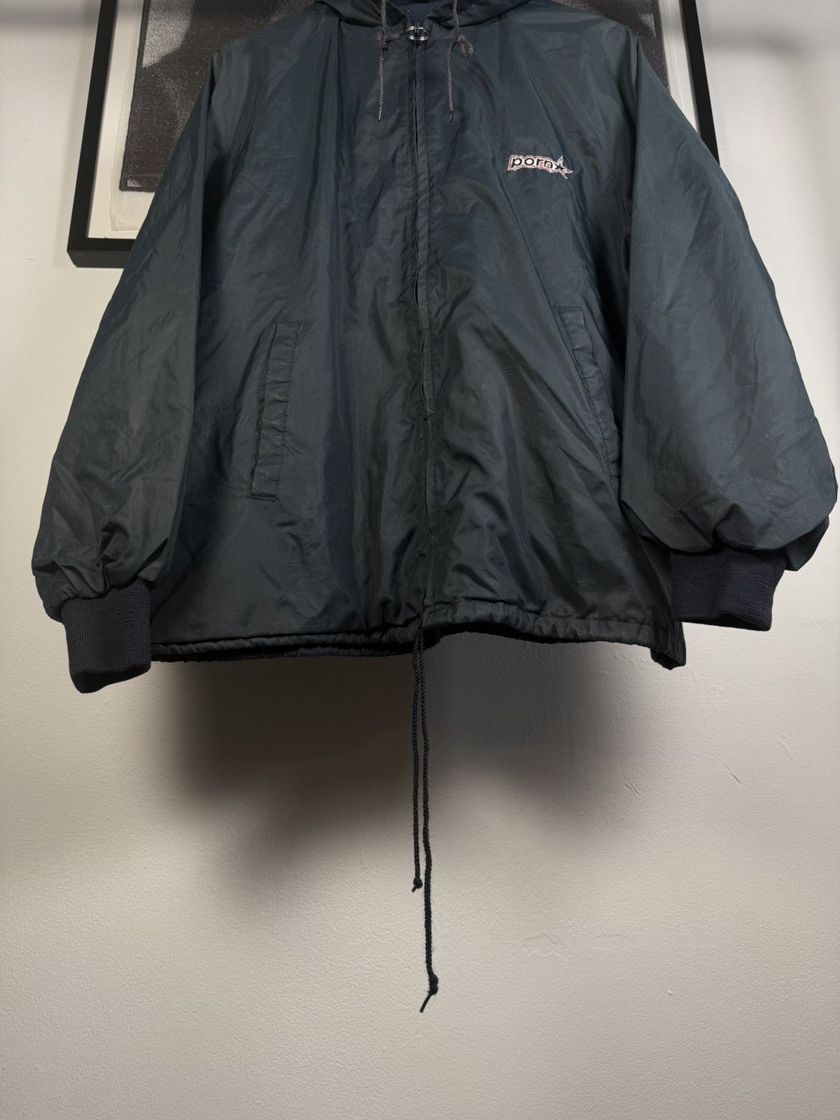 Hook-Ups VINTAGE PORN STAR GRAIL⭐️ 90s LOGO LIGHT PARKA JACKET Size US XL / EU 56 / 4 - 6 Thumbnail