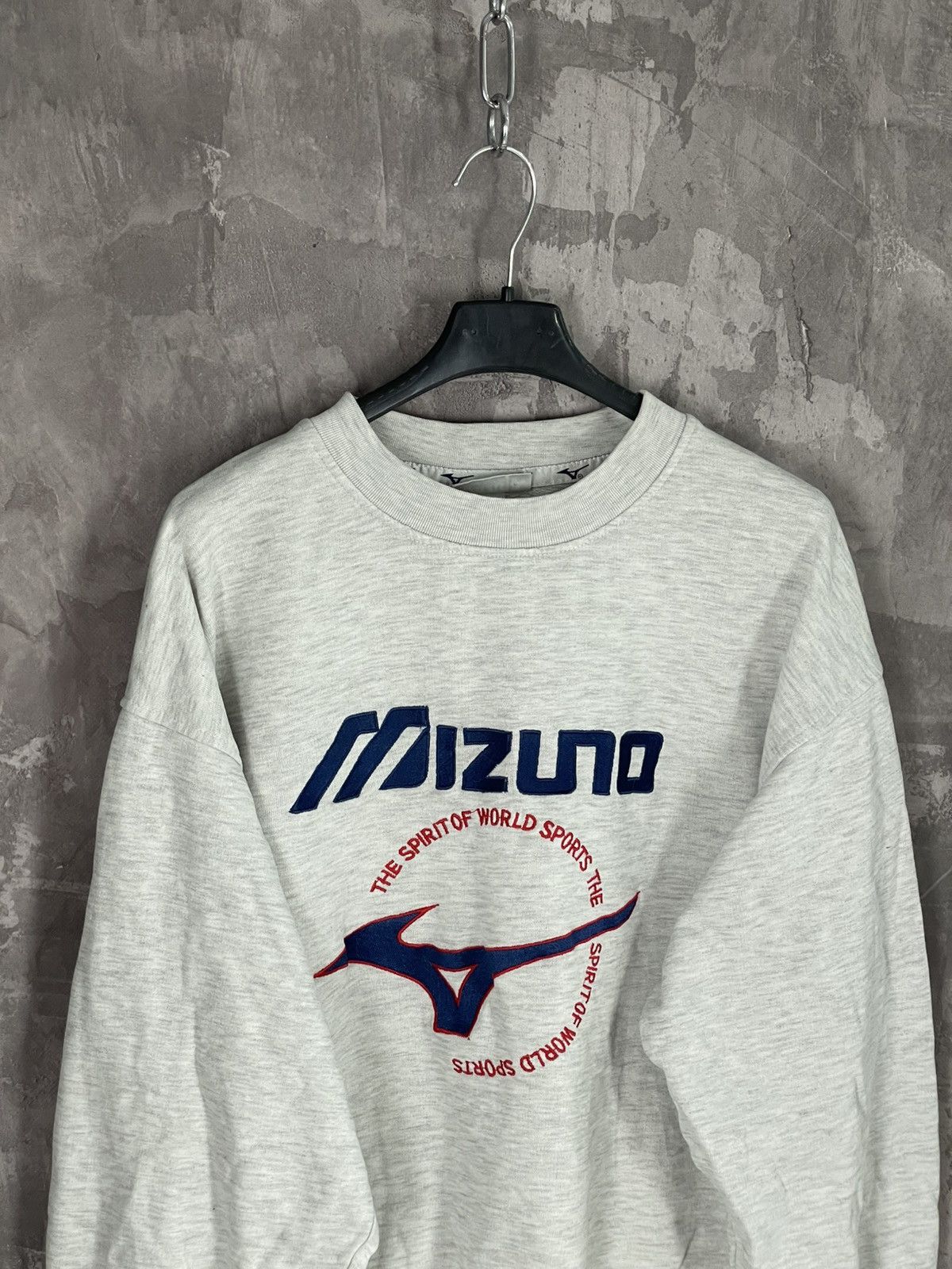 Japanese Brand × Mizuno × Vintage Vintage MIZUNO GRAY SWEATSHIRT WITH EMBROIDERED BIG LOGO Size US M / EU 48-50 / 2 - 7 Thumbnail