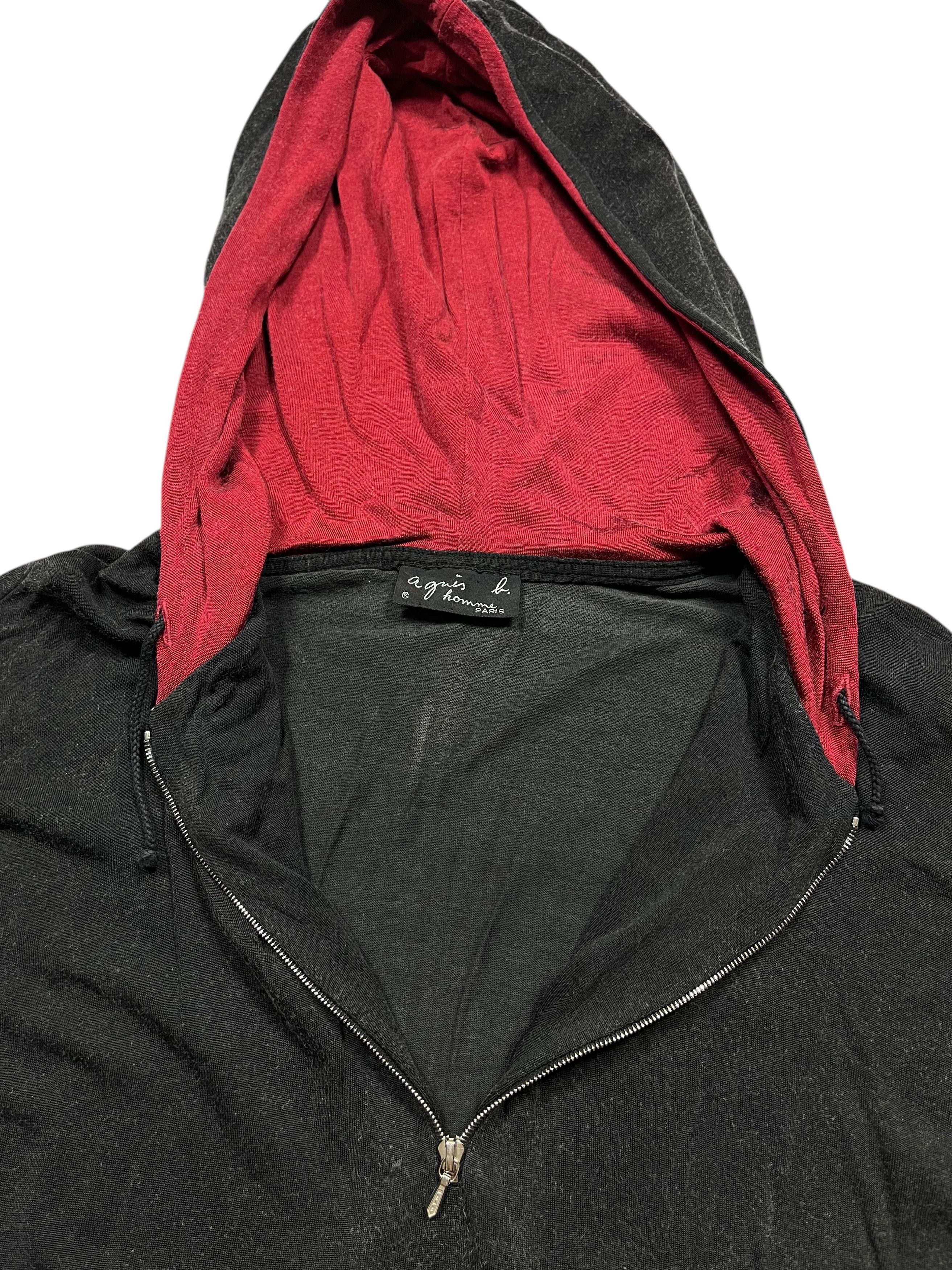 Jean-Michel Basquiat × agnes b. Vintage Y2K 00s Agnes B Half Zipper Hoodie Riri Swiss Zipper Size US L / EU 52-54 / 3 - 6 Thumbnail