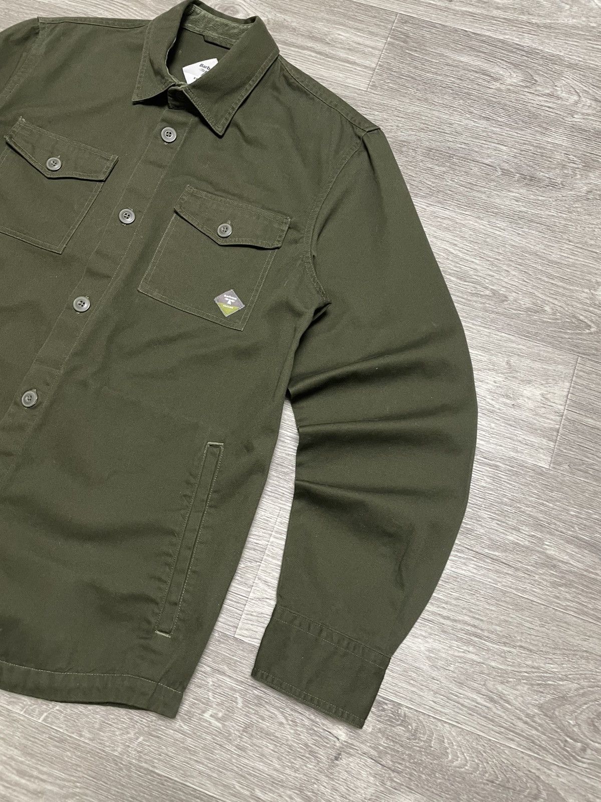 Barbour BARBOUR Beacon Forest Green Twill Overshirt Jacket Size US M / EU 48-50 / 2 - 5 Thumbnail