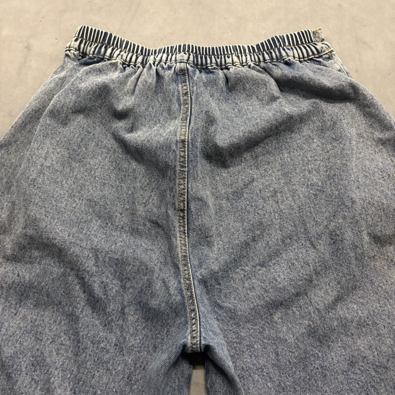 Vintage Crazy Vintage Y2K/2000s Super Baggy Wideleg Medium Wash Adjustable Waist Denim Jeans! Size US 30 / EU 46 - 5 Thumbnail