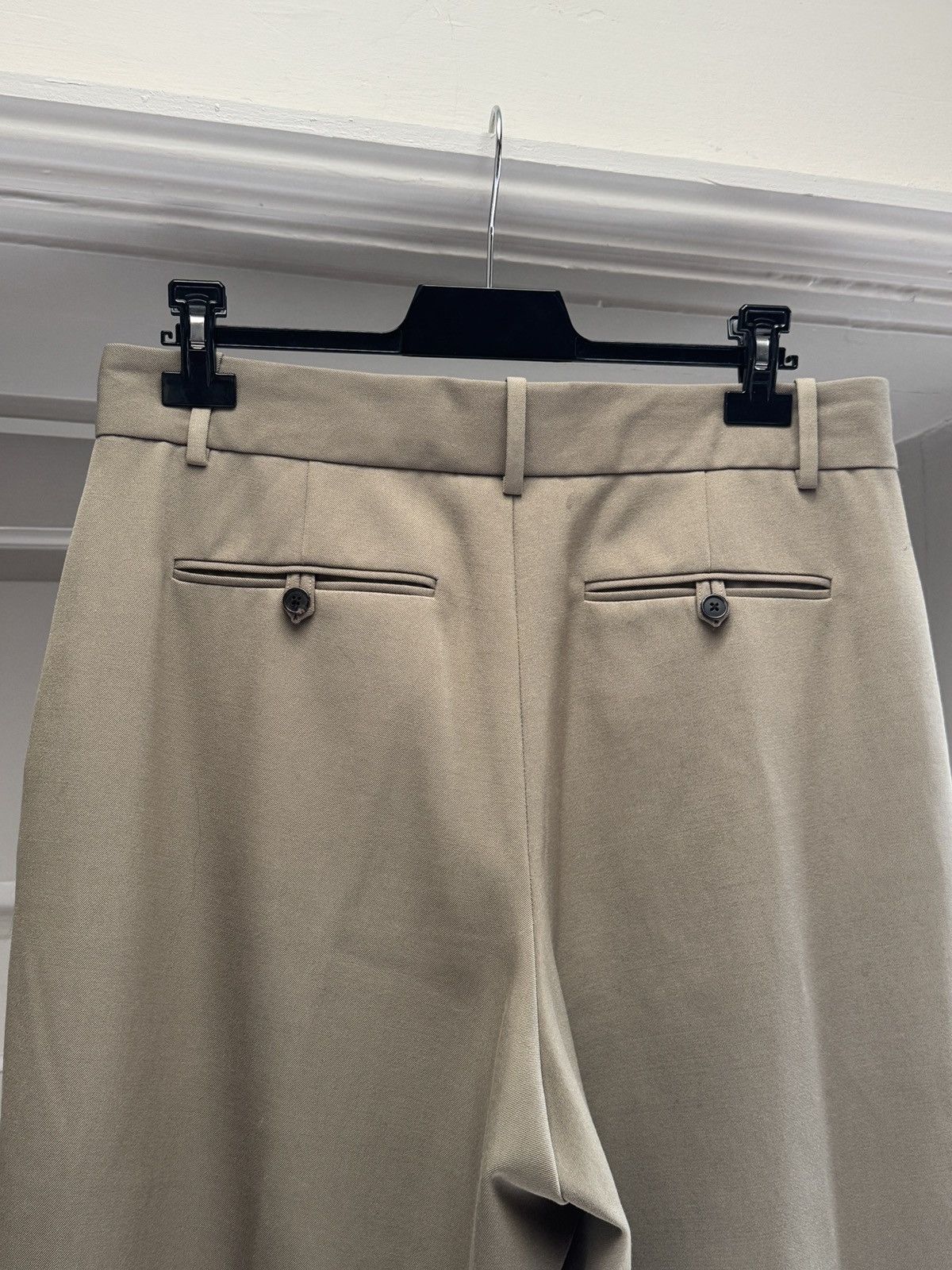 The Row The Row Mens Berkel Trousers size US 34 in Khaki Beige Size US 34 / EU 50 - 7 Thumbnail